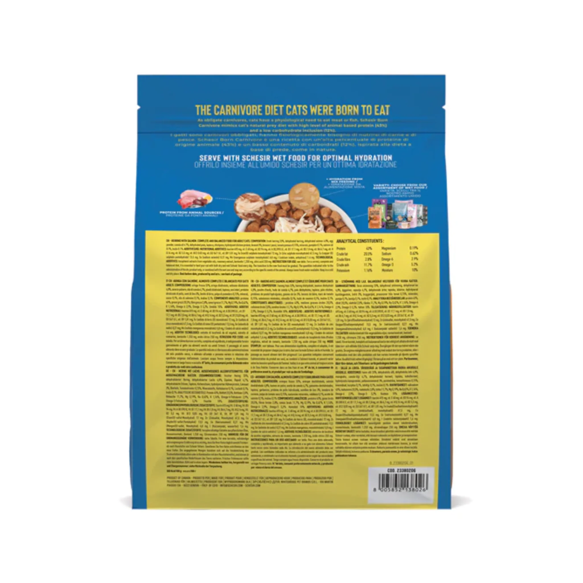 Schesir Dry Food For Cat Herring With Salmon - 255g - Image 2