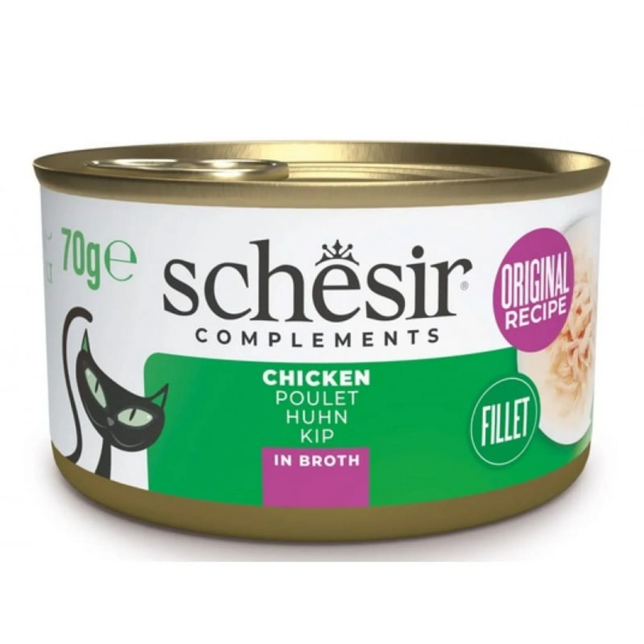 Schesir Cat Can Broth-Wet Food Chicken - 70G - Image 2