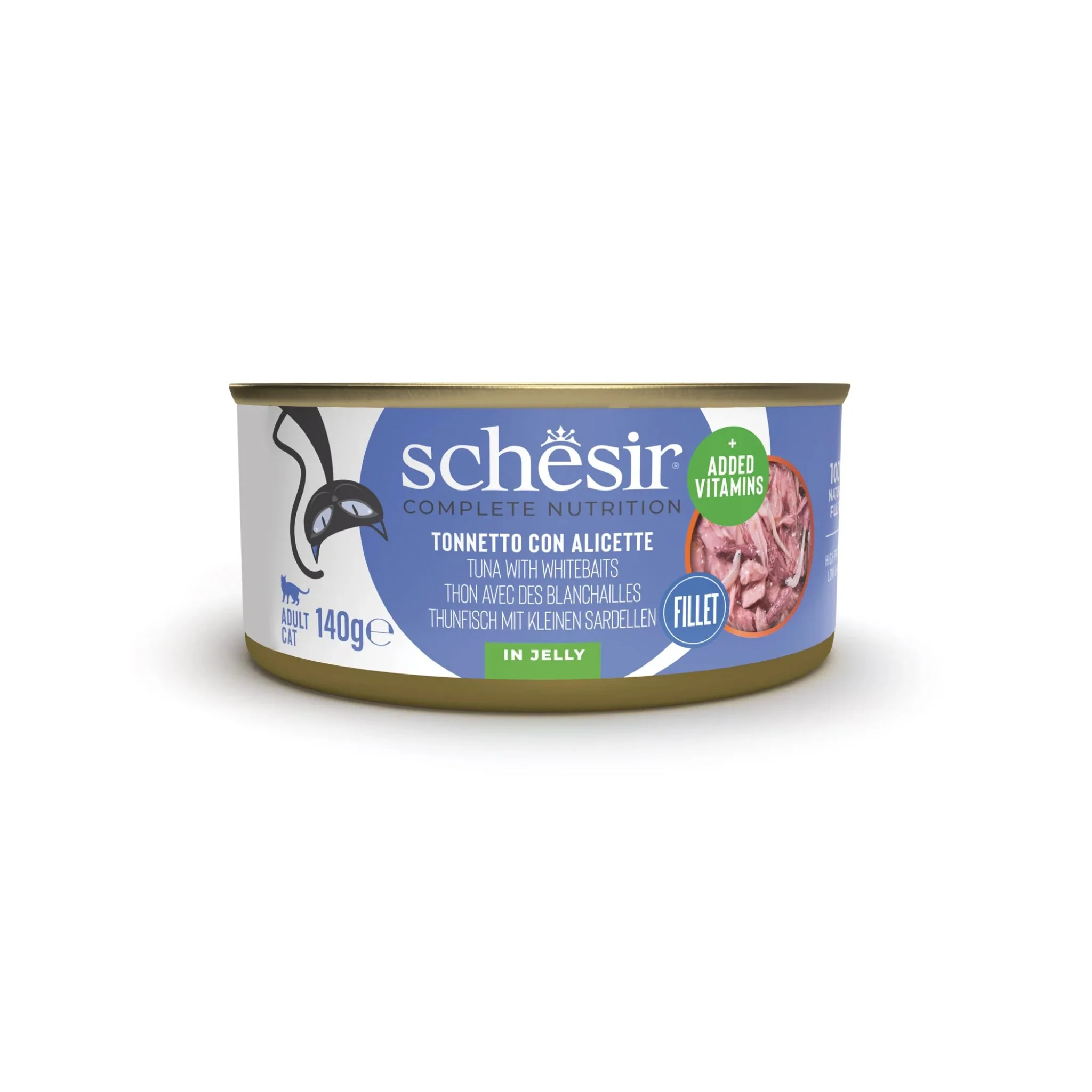 Schesir Tuna With Whitebait Cat Wet Food - 140g - Image 2
