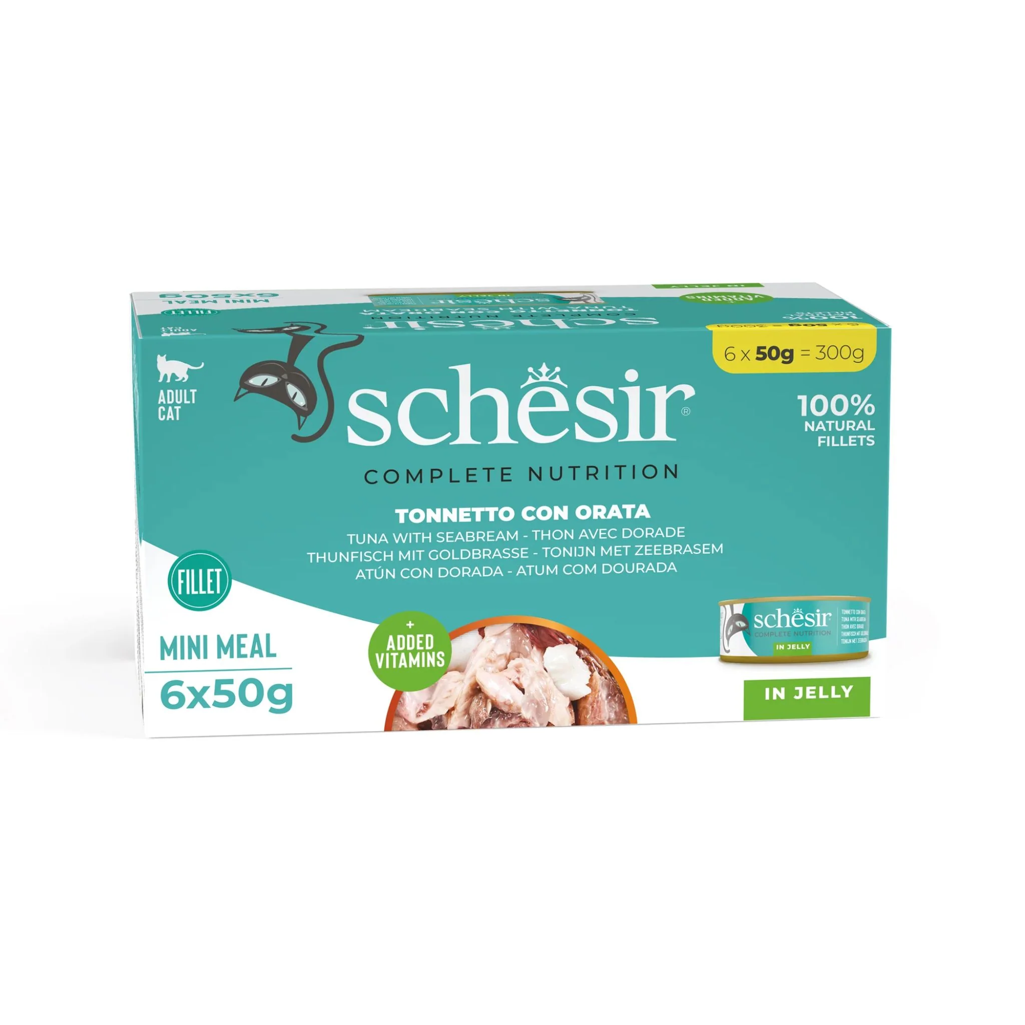 Schesir Cat Can Multipack Tuna With Seabream - 6X50G - Image 2