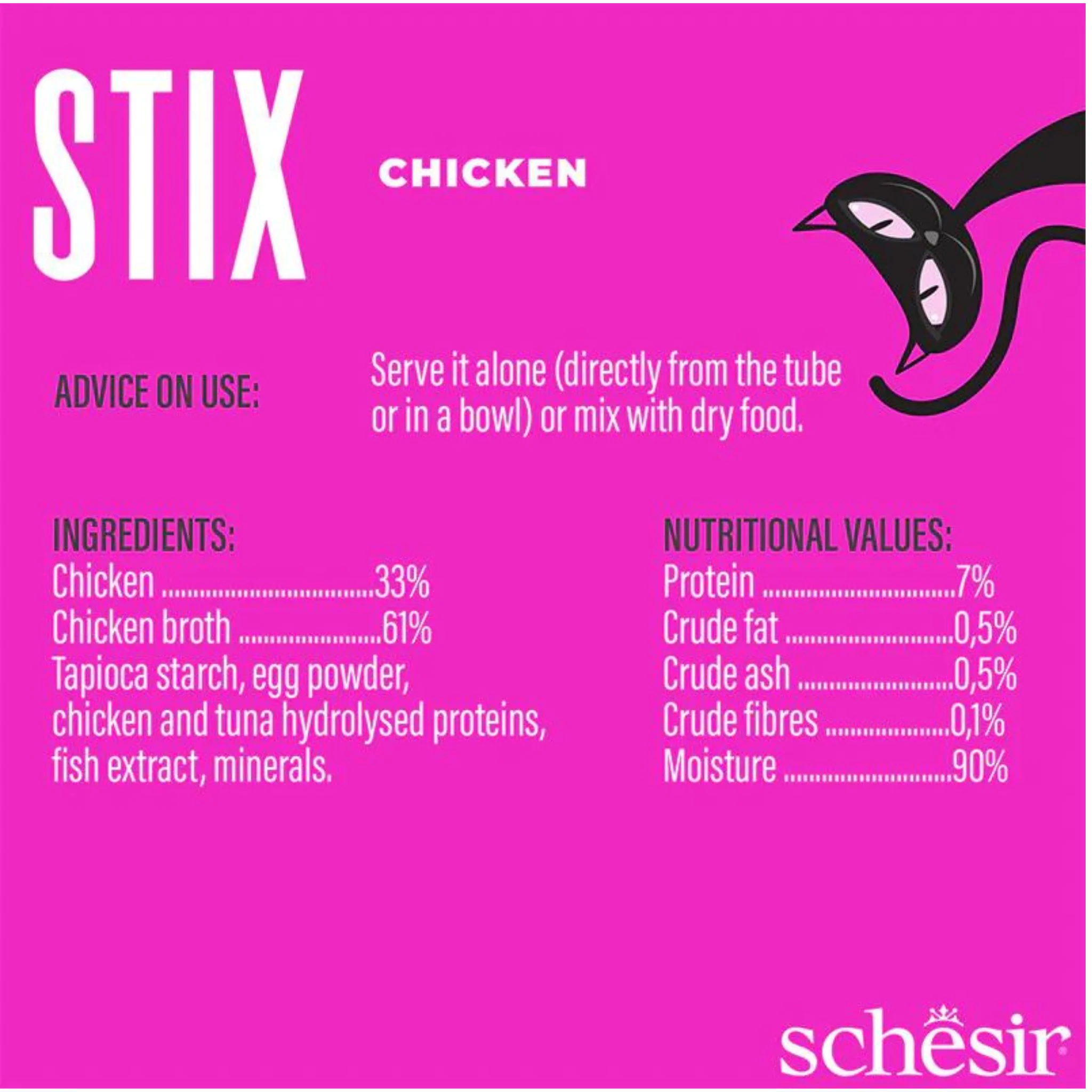 Schesir Cat Creamy Treat Stix Chicken - 6x15G - Image 5