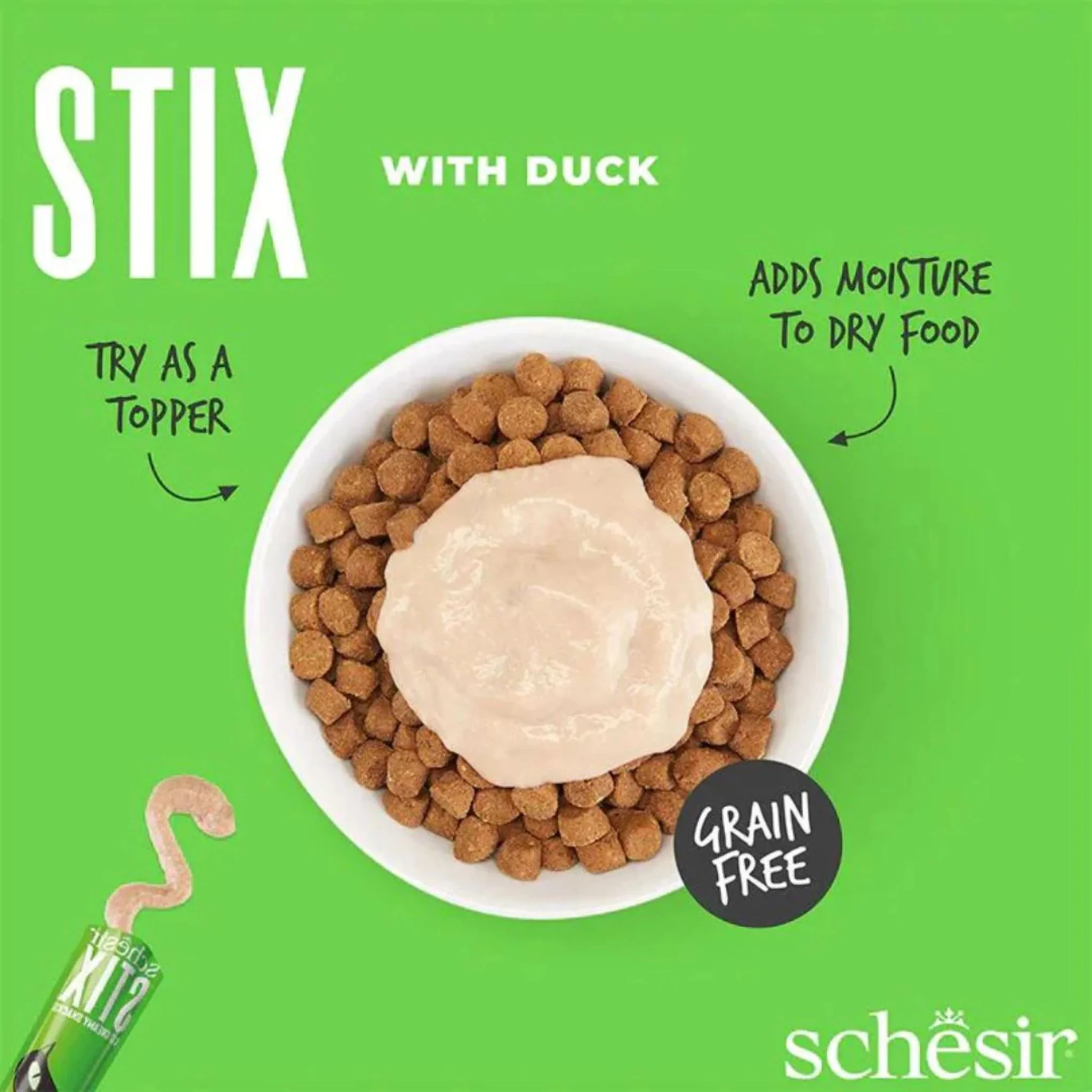 Schesir Cat Creamy Treat Stix Duck - 6x15G - Image 4