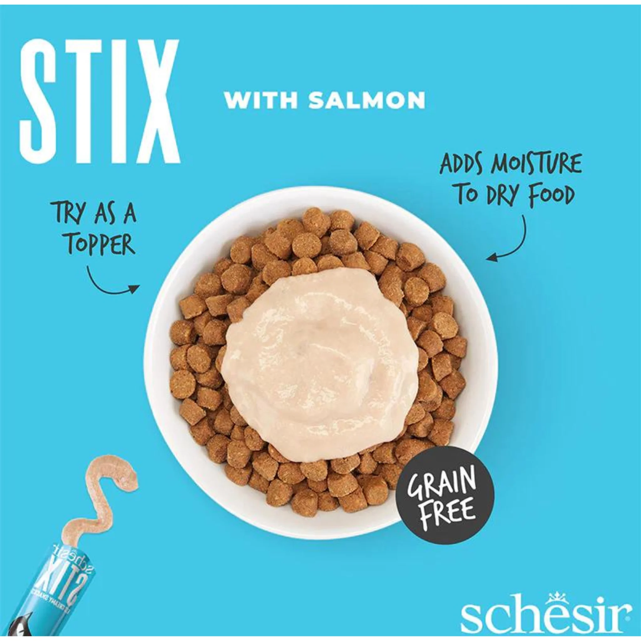 Schesir Cat Creamy Treat Stix Salmon - 6x15G - Image 6