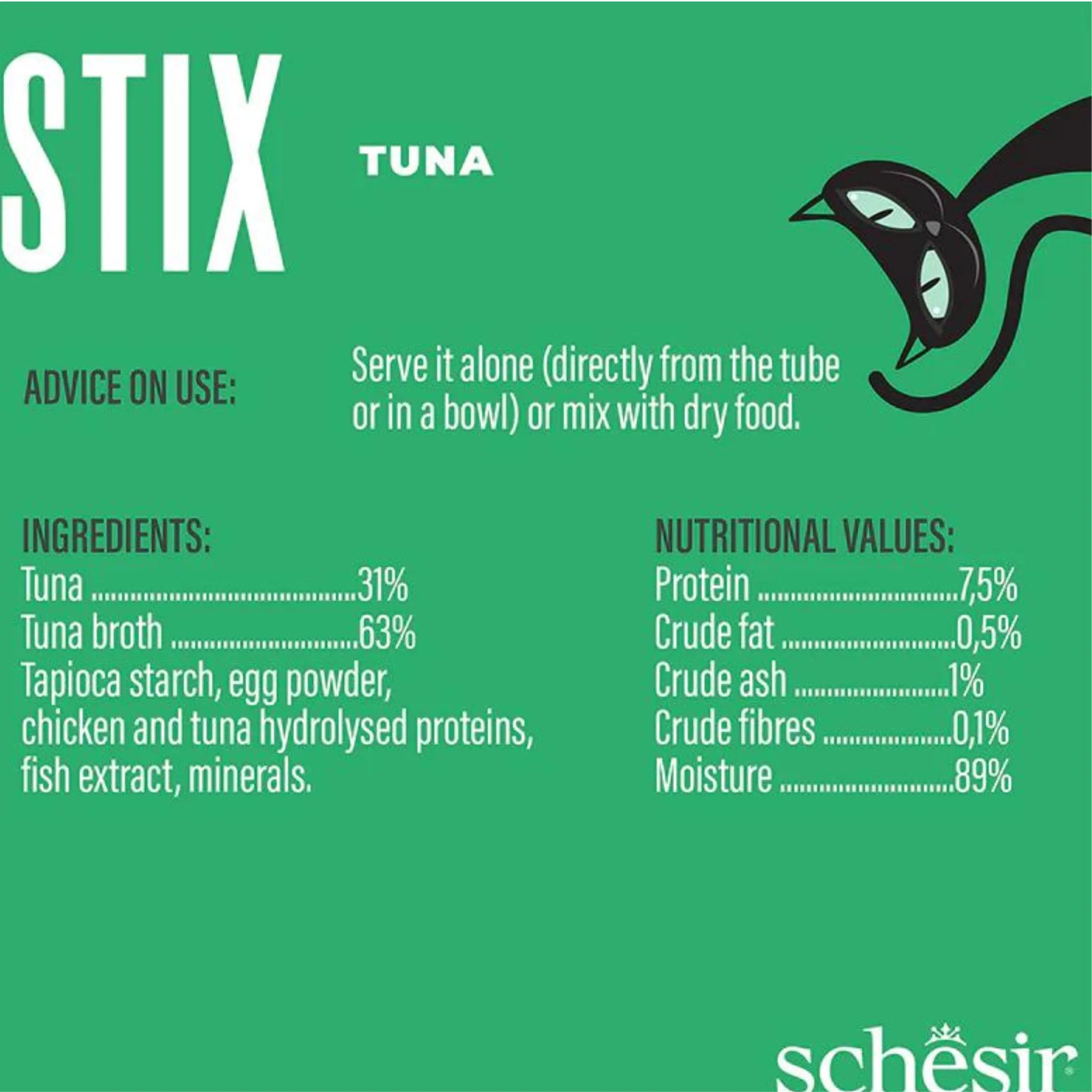 Schesir Cat Creamy Treat Stix Tuna - 6x15G - Image 4