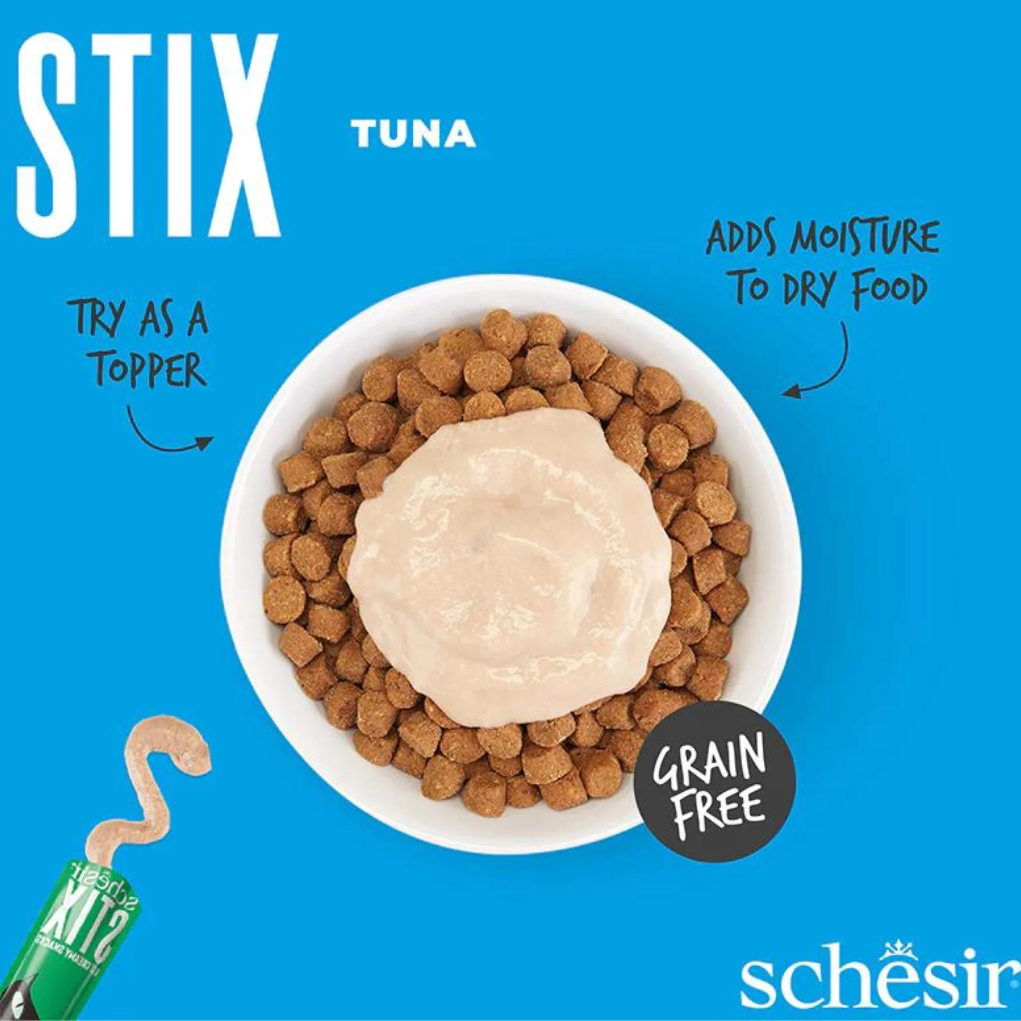 Schesir Cat Creamy Treat Stix Tuna - 6x15G - Image 5