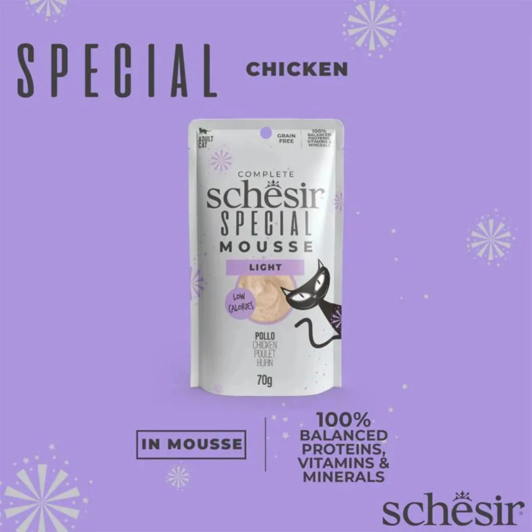 Schesir Cat Mousse Light Formula Chicken - 70G - Image 3