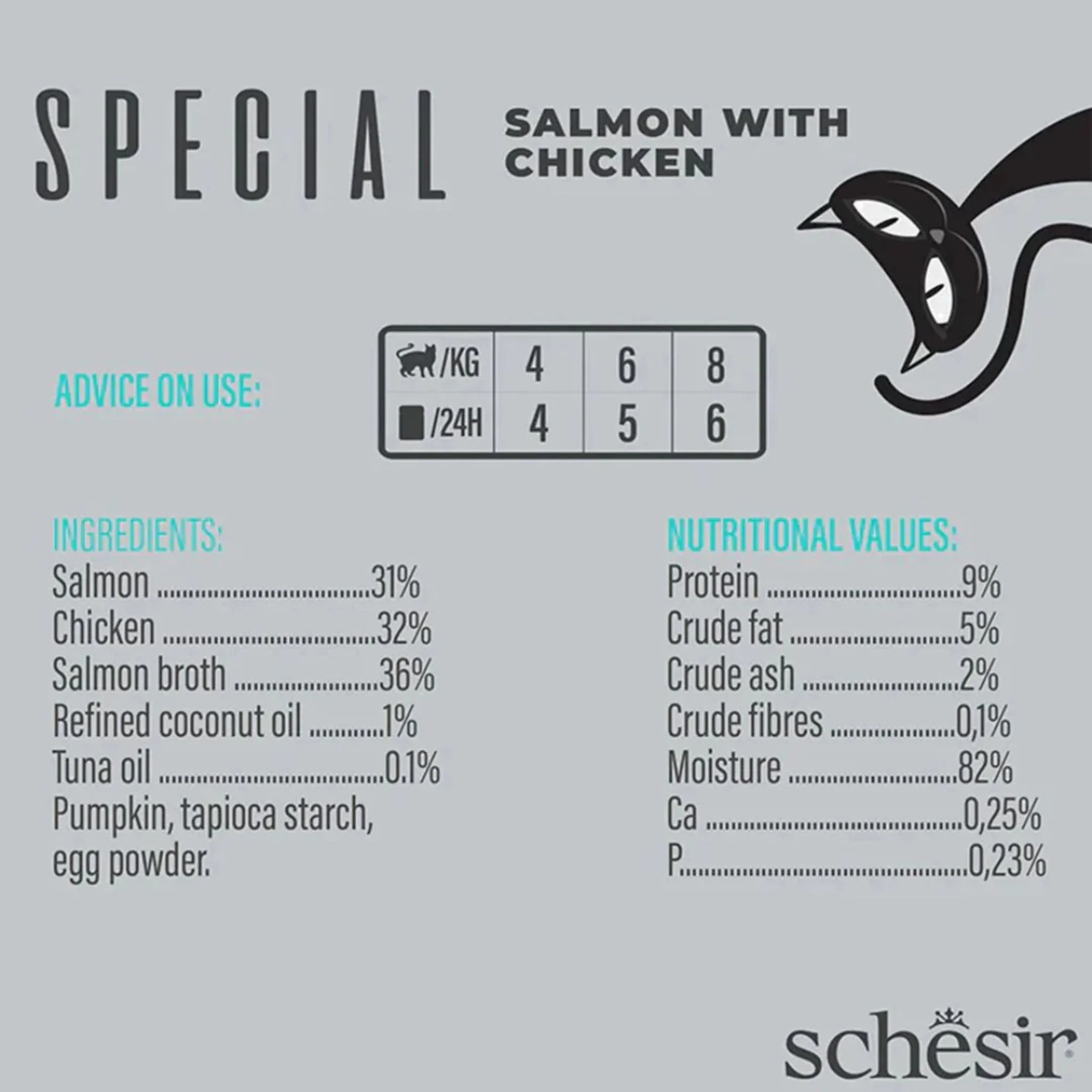 Schesir Cat Mousse Skin & Coat Salmon With Chicken - 70G - Image 4