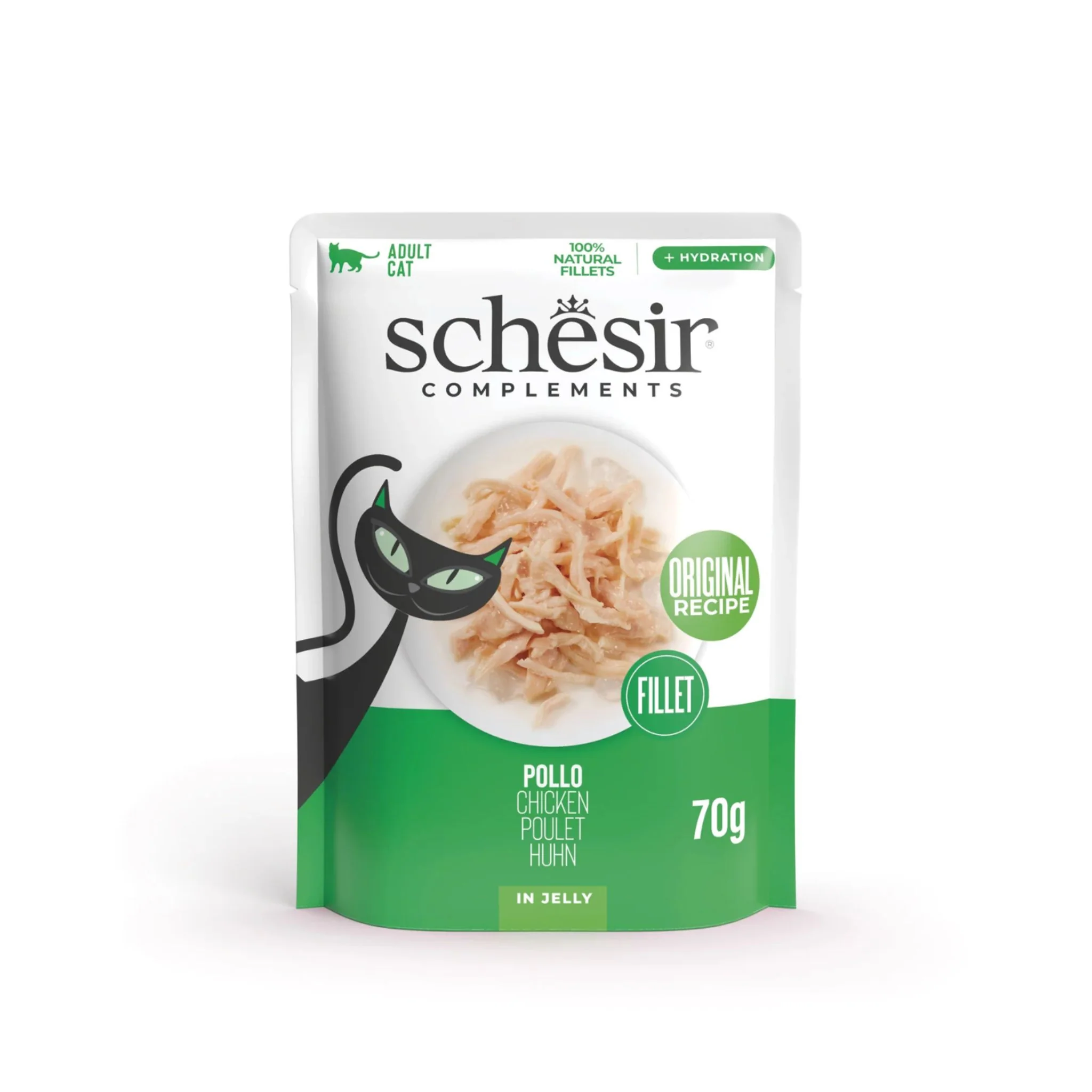 Schesir Cat Pouch Jelly Chicken Fillets - 85g - Image 2