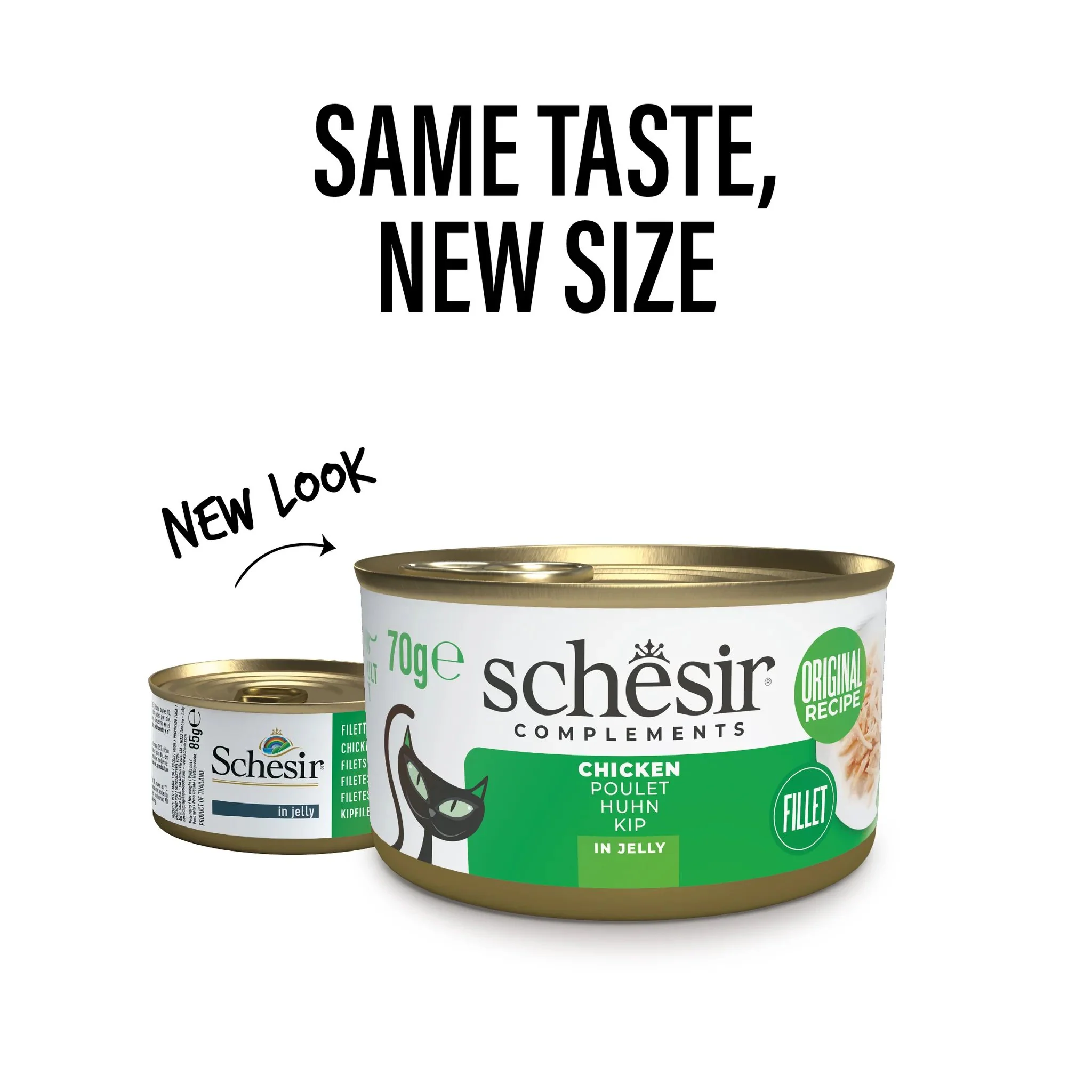 Schesir Complements Cat Wet Food In Jelly Can- Chicken - 70g - Image 2