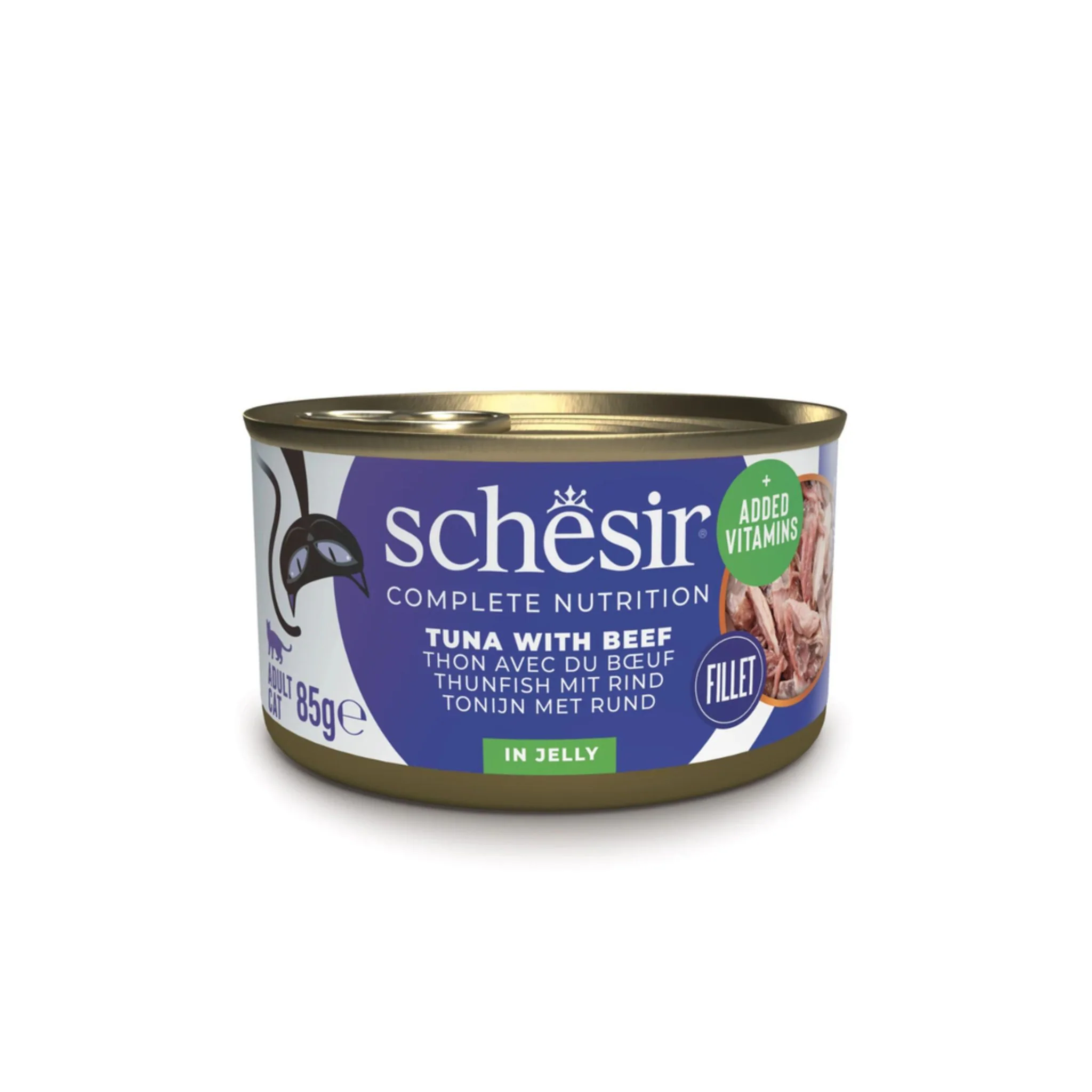 Schesir Cat Wet Food-Tuna With Beef Fillets - 85g - Image 2