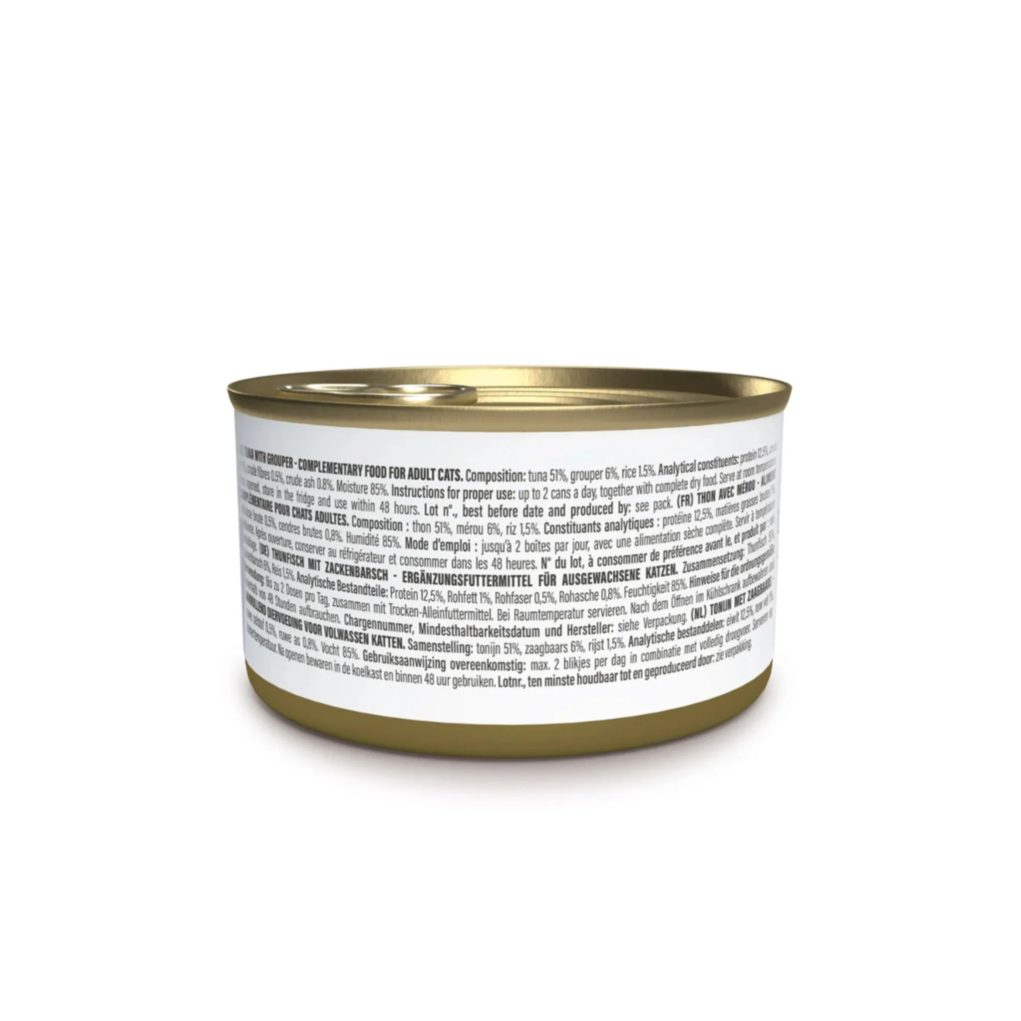 Schesir Complements Cat Wet Food In Jelly Can- Tuna With Grouper - 70g - Image 3