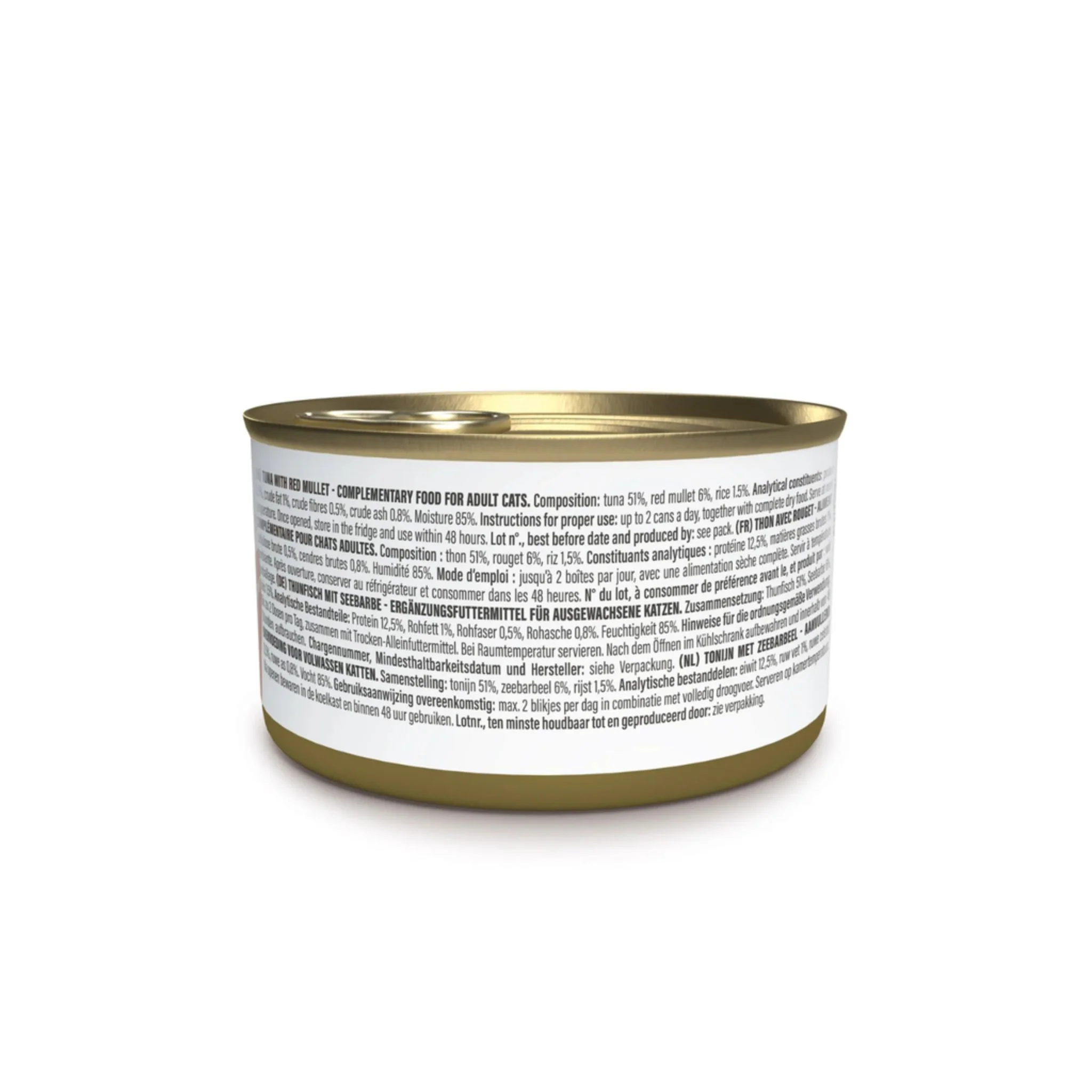 Schesir Complements Cat Wet Food In Jelly Can- Tuna With Red Mullet - 70g - Image 3