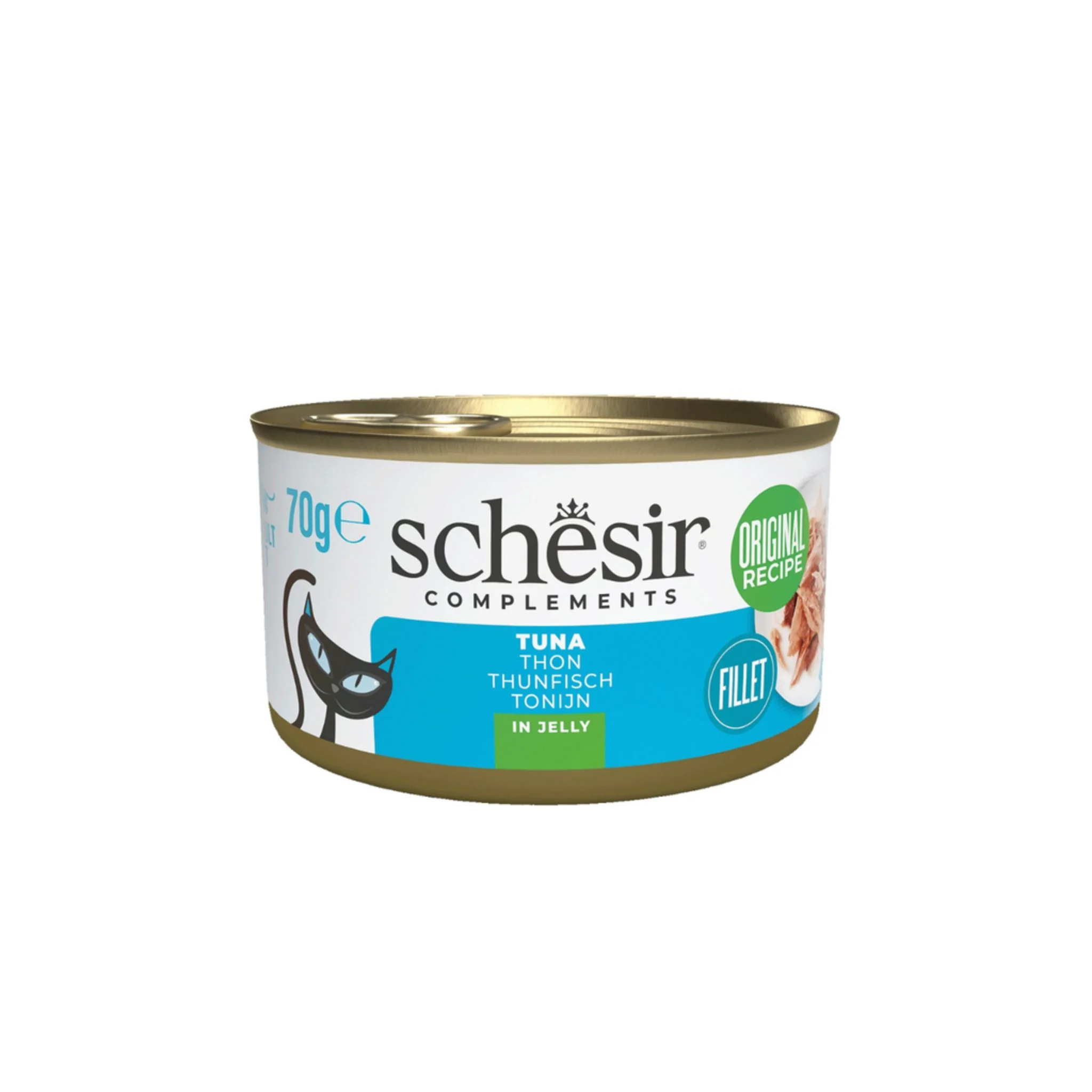 Schesir Complements Cat Wet Food In Jelly Can Tuna - 70g - Image 2