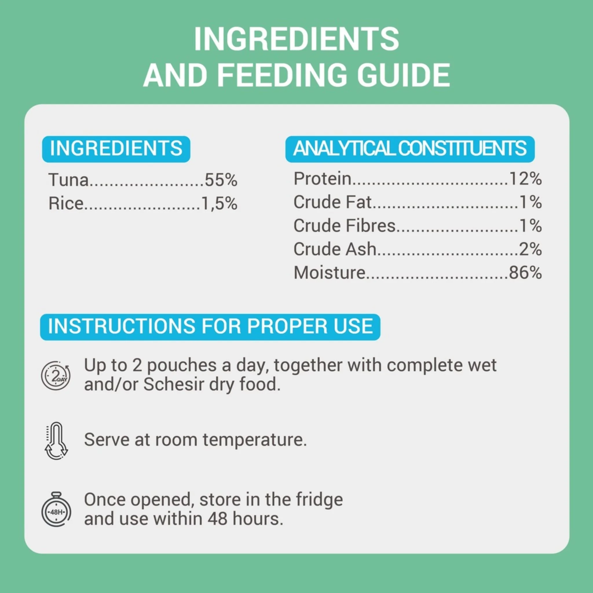 Schesir Complements Cat Wet Food In Jelly Can Tuna - 70g - Image 3