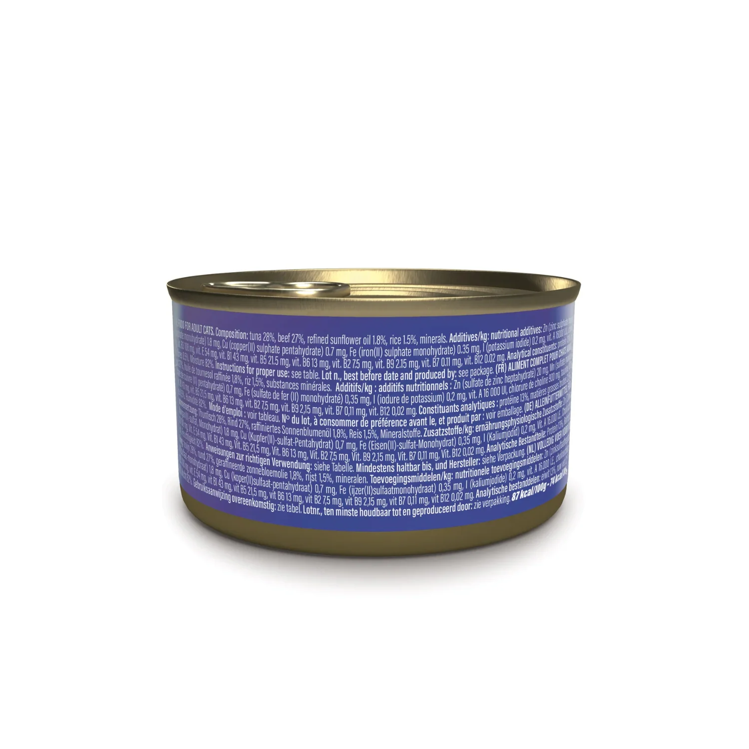 Schesir Wet Cat Food In Broth Can Tuna With Beef - 85g - Image 3