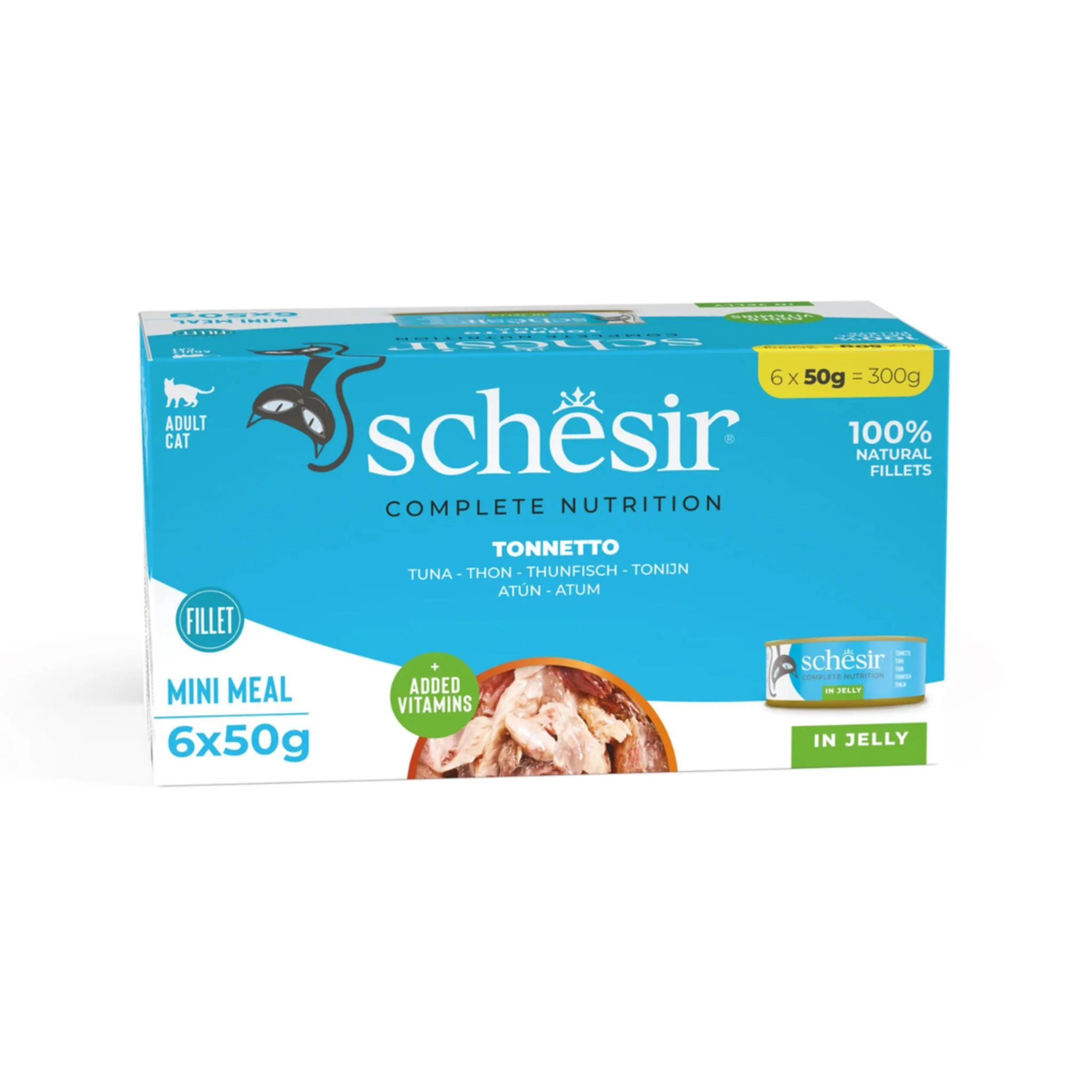 Schesir  Wet Cat Food In Jelly Can Tuna - 6X50g - Image 2