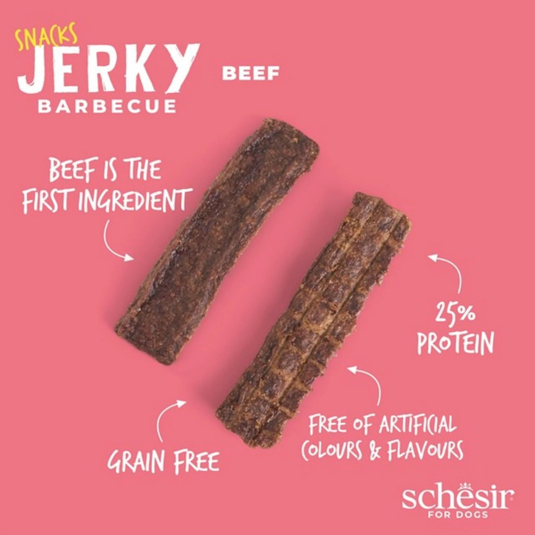 Schesir Dog Jerky Grain Free Beef - 145G - Image 4