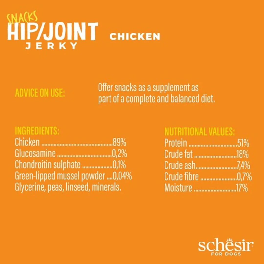 Schesir Dog Jerky Grain-Free Hip & Joint Chicken - 145G - Image 2