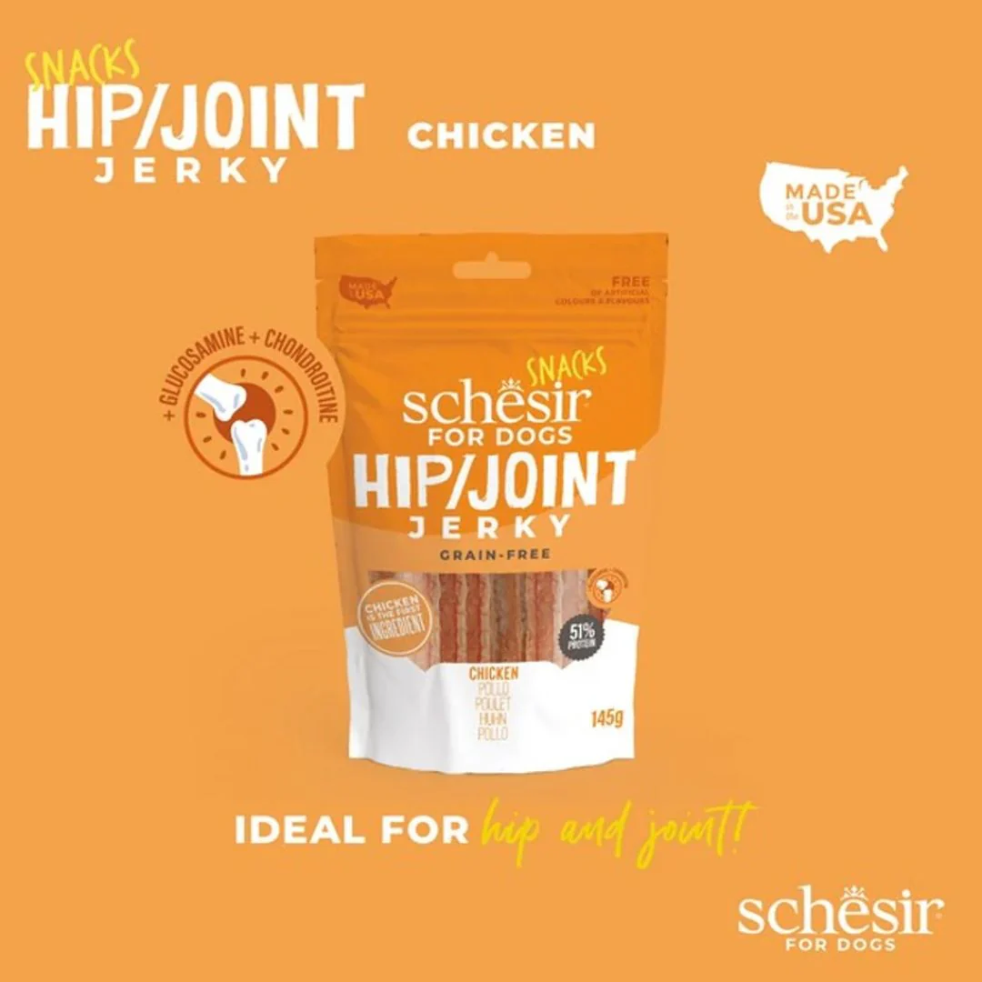 Schesir Dog Jerky Grain-Free Hip & Joint Chicken - 145G - Image 3