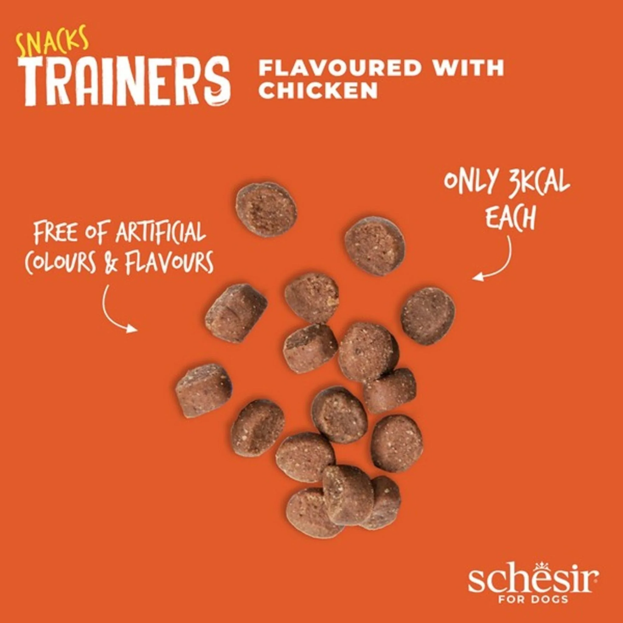 Schesir Dog Snacks Trainers Soft & Chewy With Chicken - 113g - Image 3