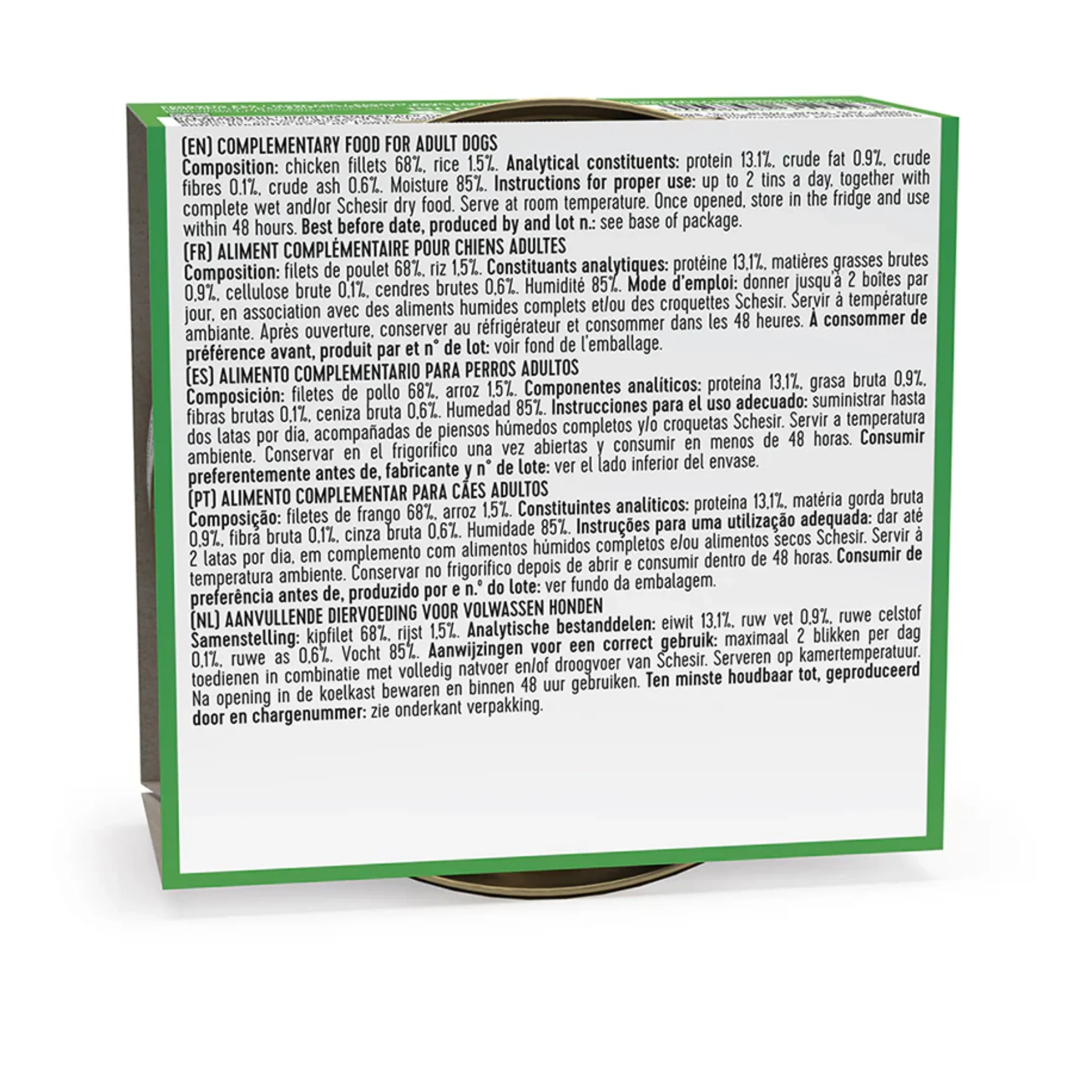 Schesir Dog Wet Food Chicken Fillets - 150G - Image 3