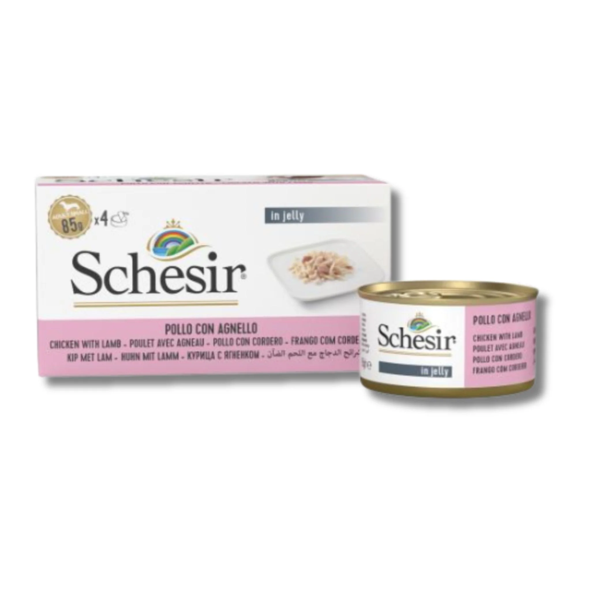 Schesir Dog Wet Food Chicken Fillets With Lamb - 340G - Image 4