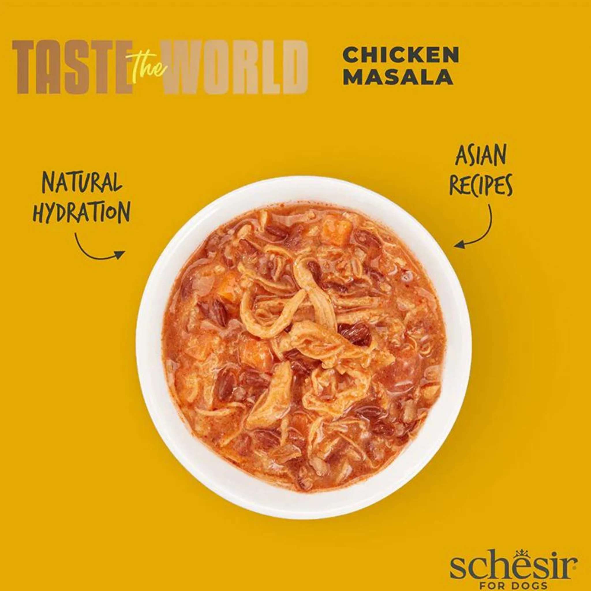 Schesir Dog Wet Food Chicken Masala - 150G - Image 4