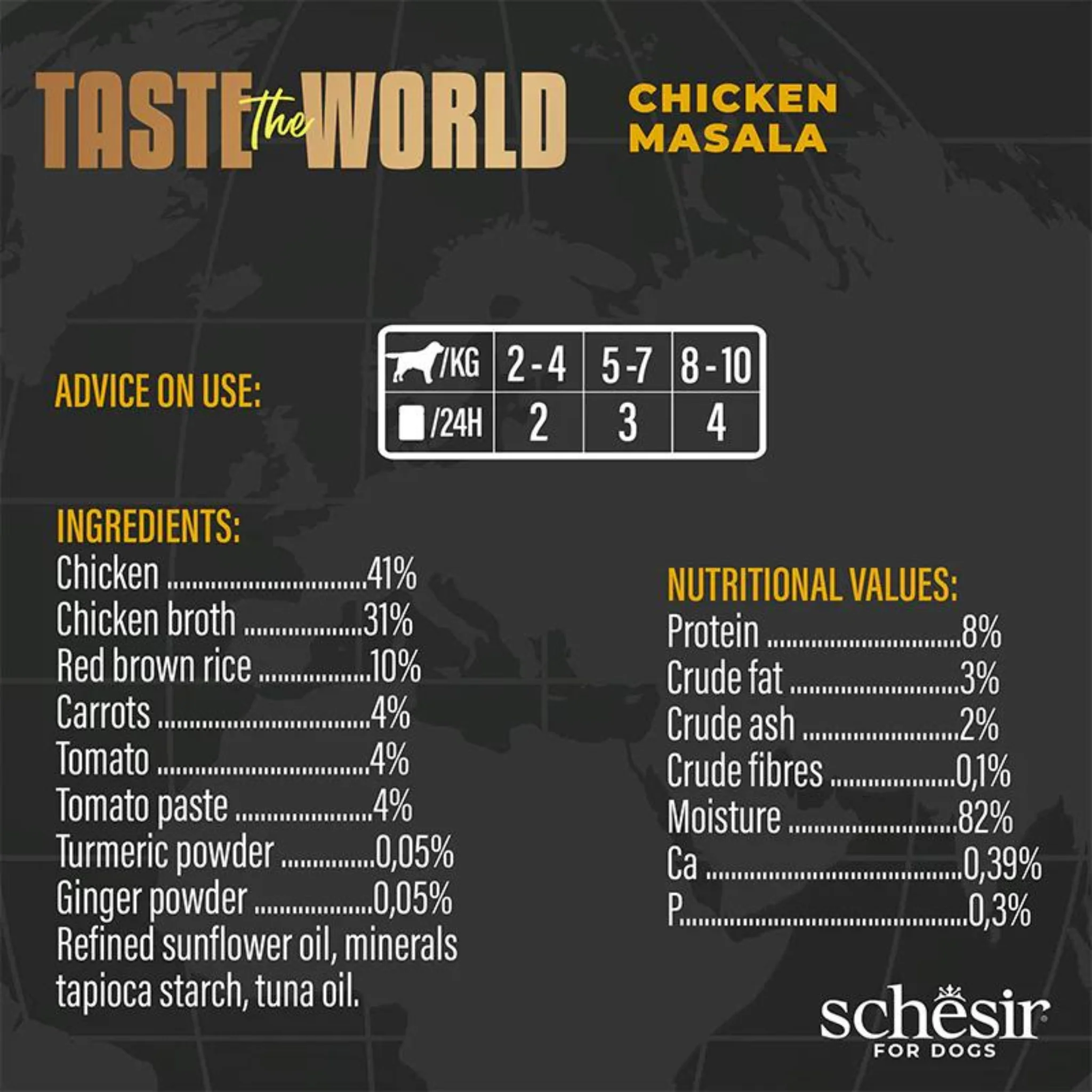 Schesir Dog Wet Food Chicken Masala - 150G - Image 5