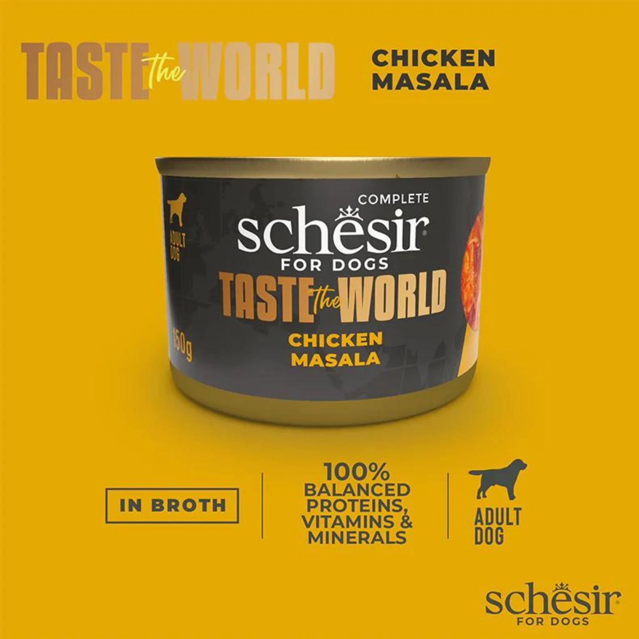 Schesir Dog Wet Food Chicken Masala - 150G - Image 6