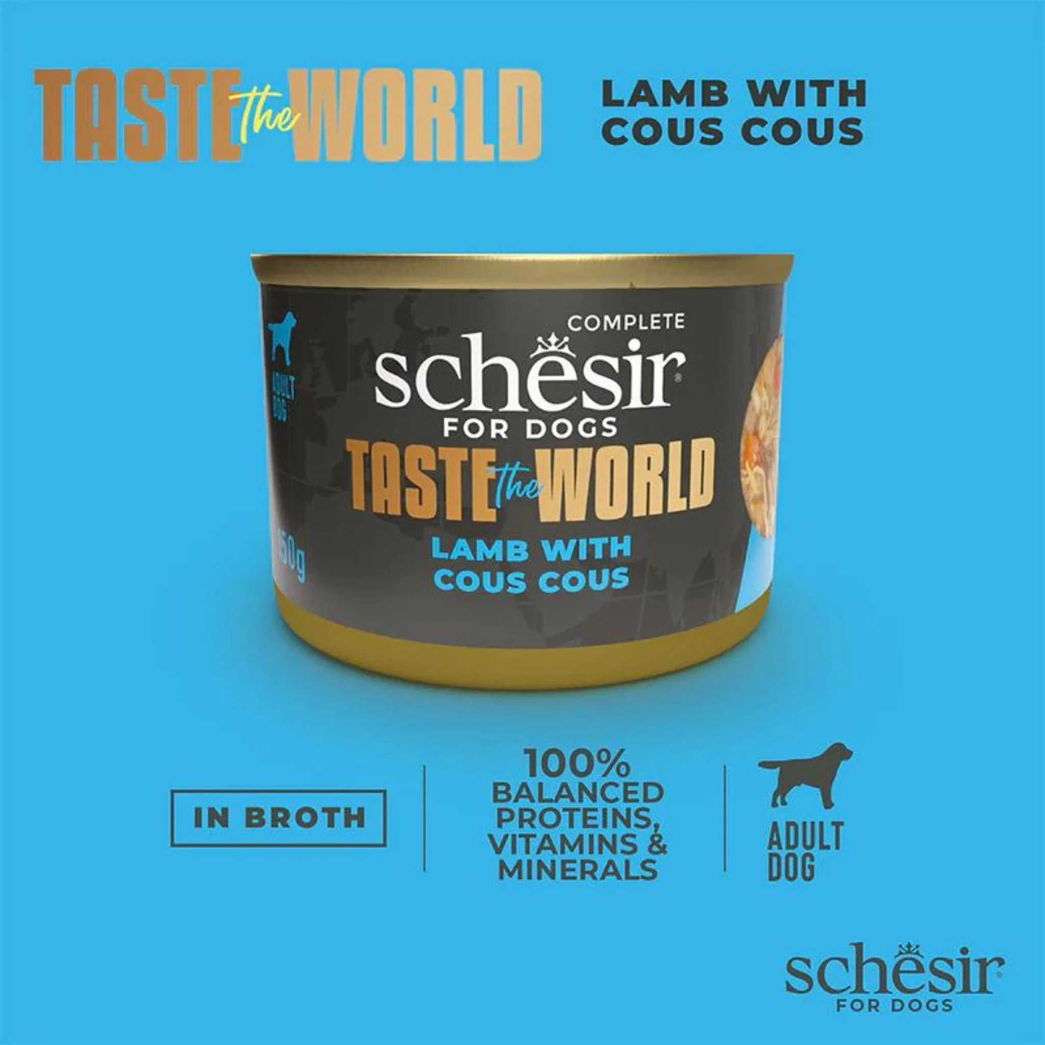 Schesir Dog Wet Food Taste The World Lamb & Couscous - 150G - Image 6