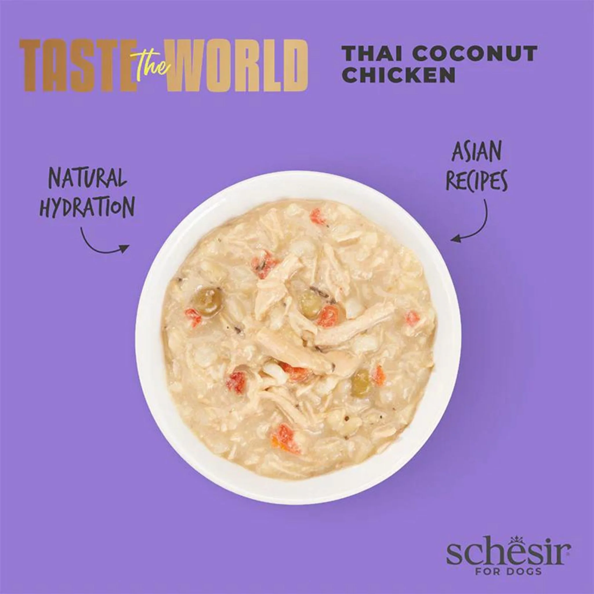 Schesir Dog Wet Food Taste The World Thai Coconut Chicken - 150G - Image 5