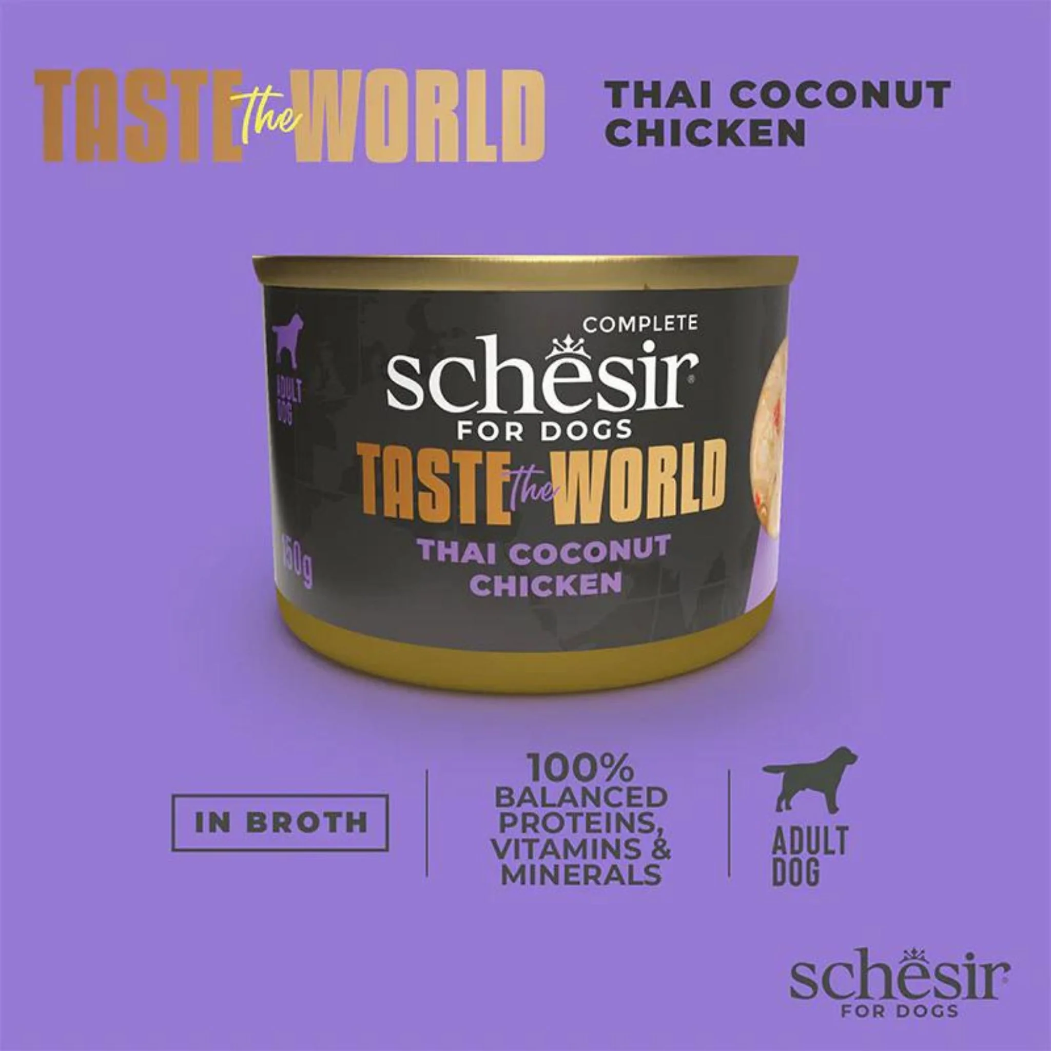 Schesir Dog Wet Food Taste The World Thai Coconut Chicken - 150G - Image 6