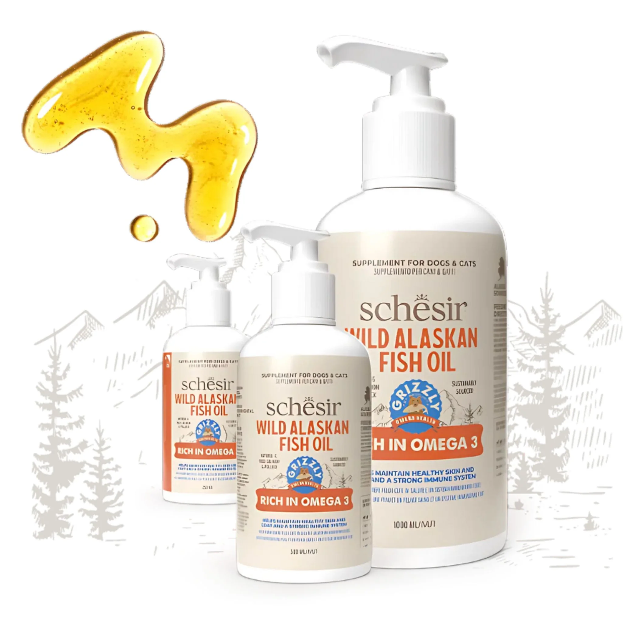 Schesir Wild Alaskan Fish Oil Omega 3 For Dog & Cat - Image 6