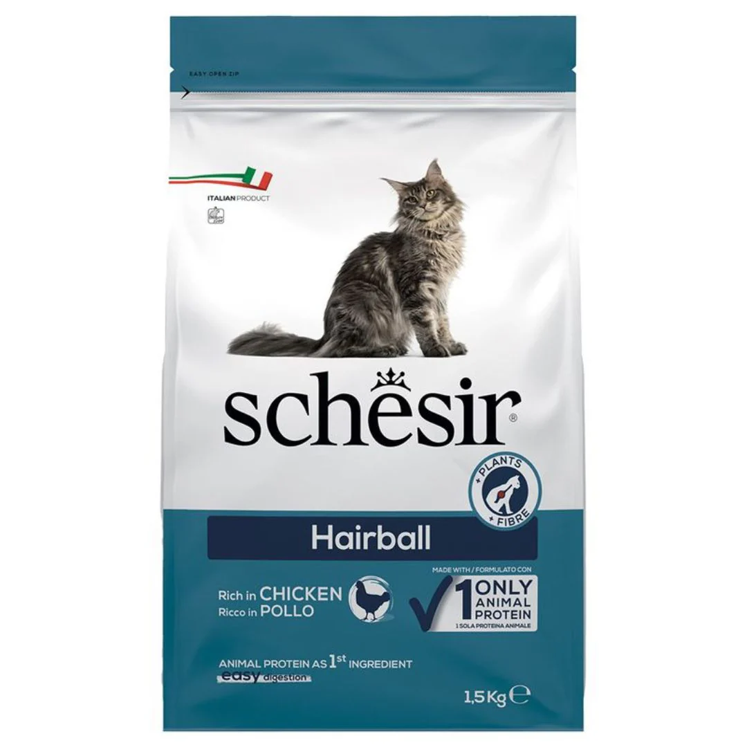 Schesir Hairball Dry Cat Food With Chicken - Image 2