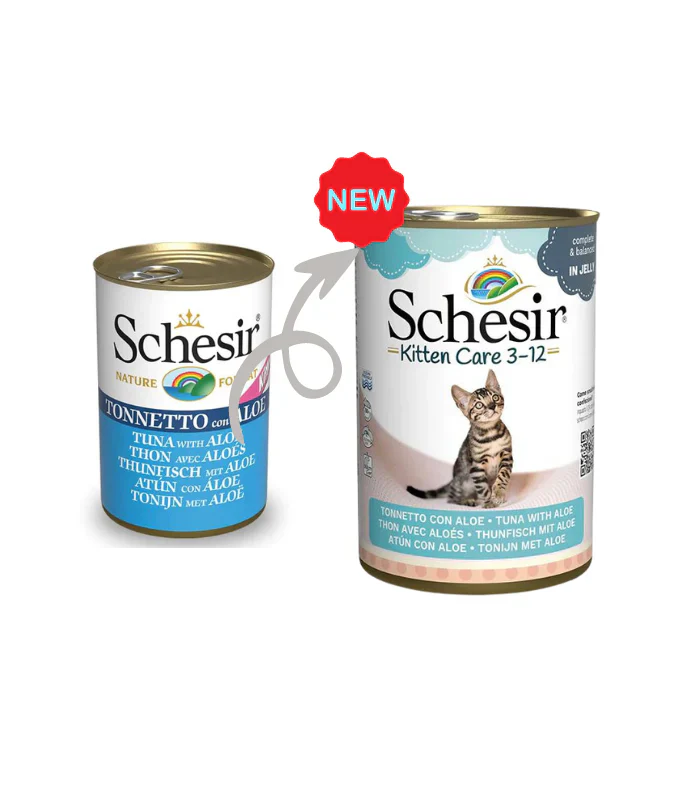 Schesir Kitten Wet Food Can Tuna With Aloe - 140G - Image 2