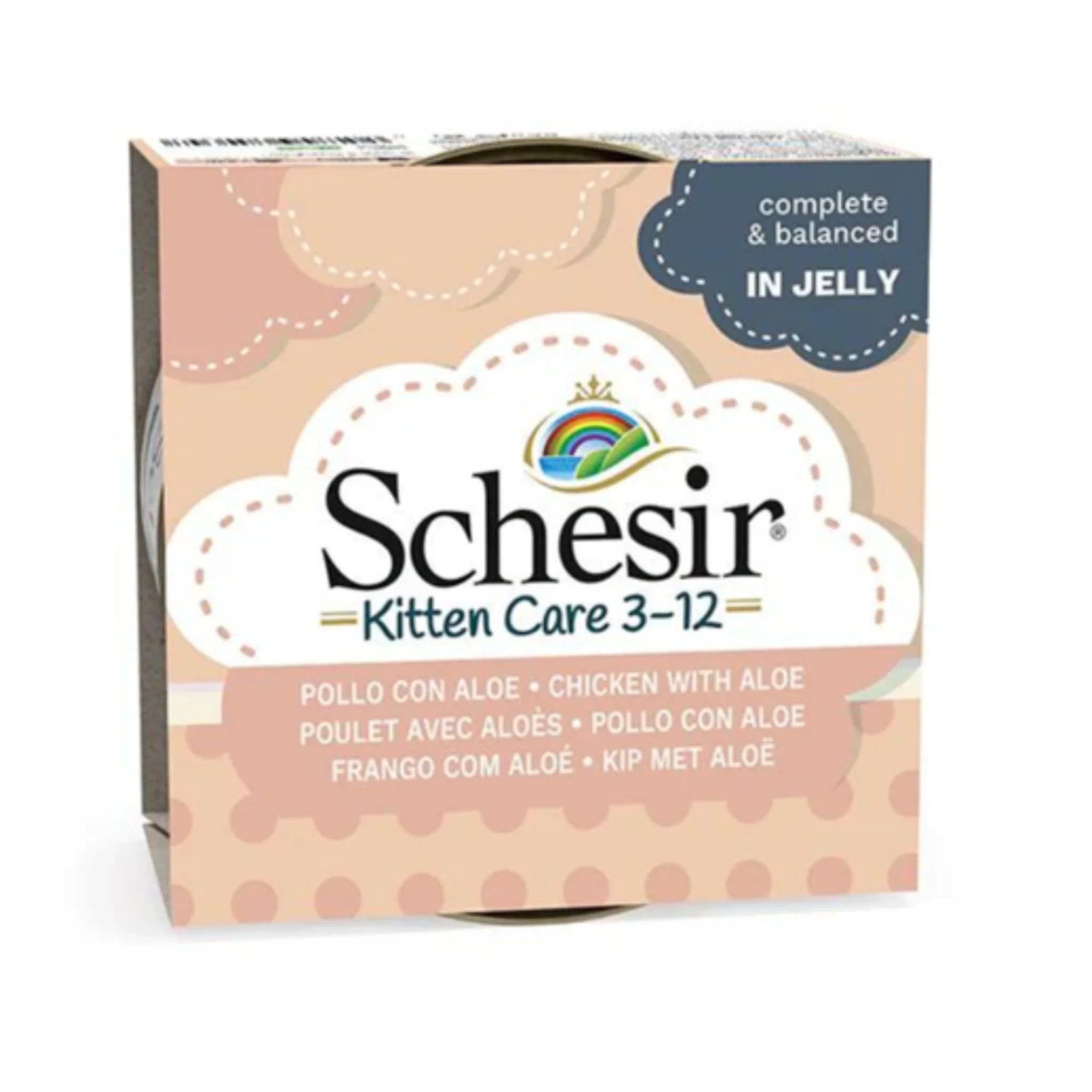 Schesir Kitten Care Chicken With Aloe Wet Food - 85g - Image 3