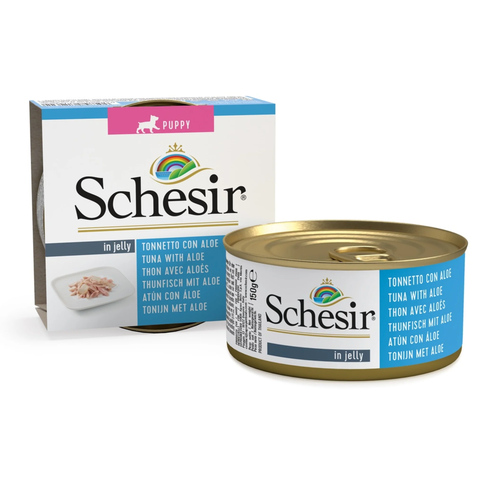 Schesir Puppy Wet Food Tuna & Aloe - 150G - Image 4