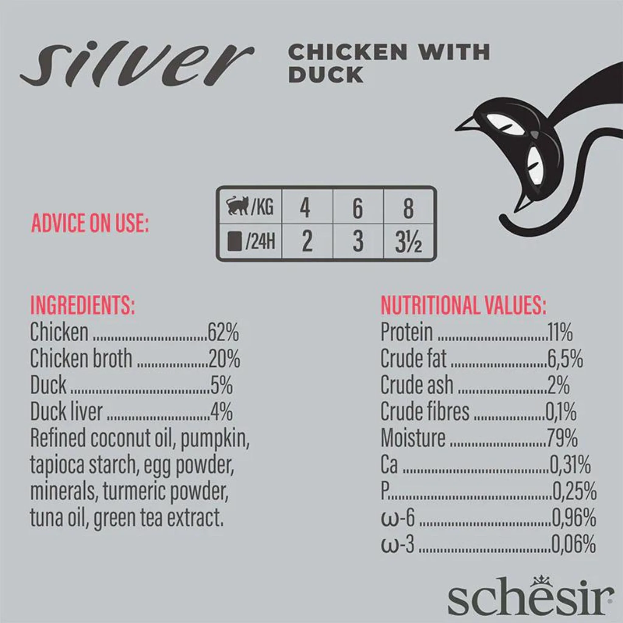 Schesir Silver Senior Cat Fillets Chicken & Duck - 70G - Image 4