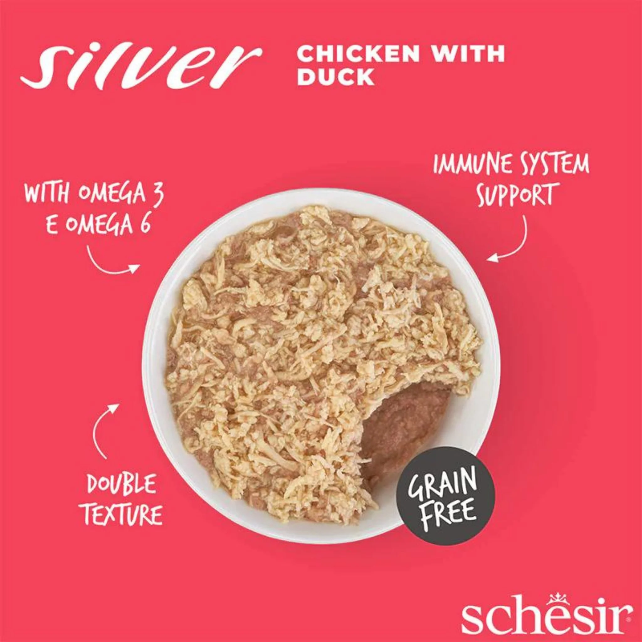 Schesir Silver Senior Cat Fillets Chicken & Duck - 70G - Image 5
