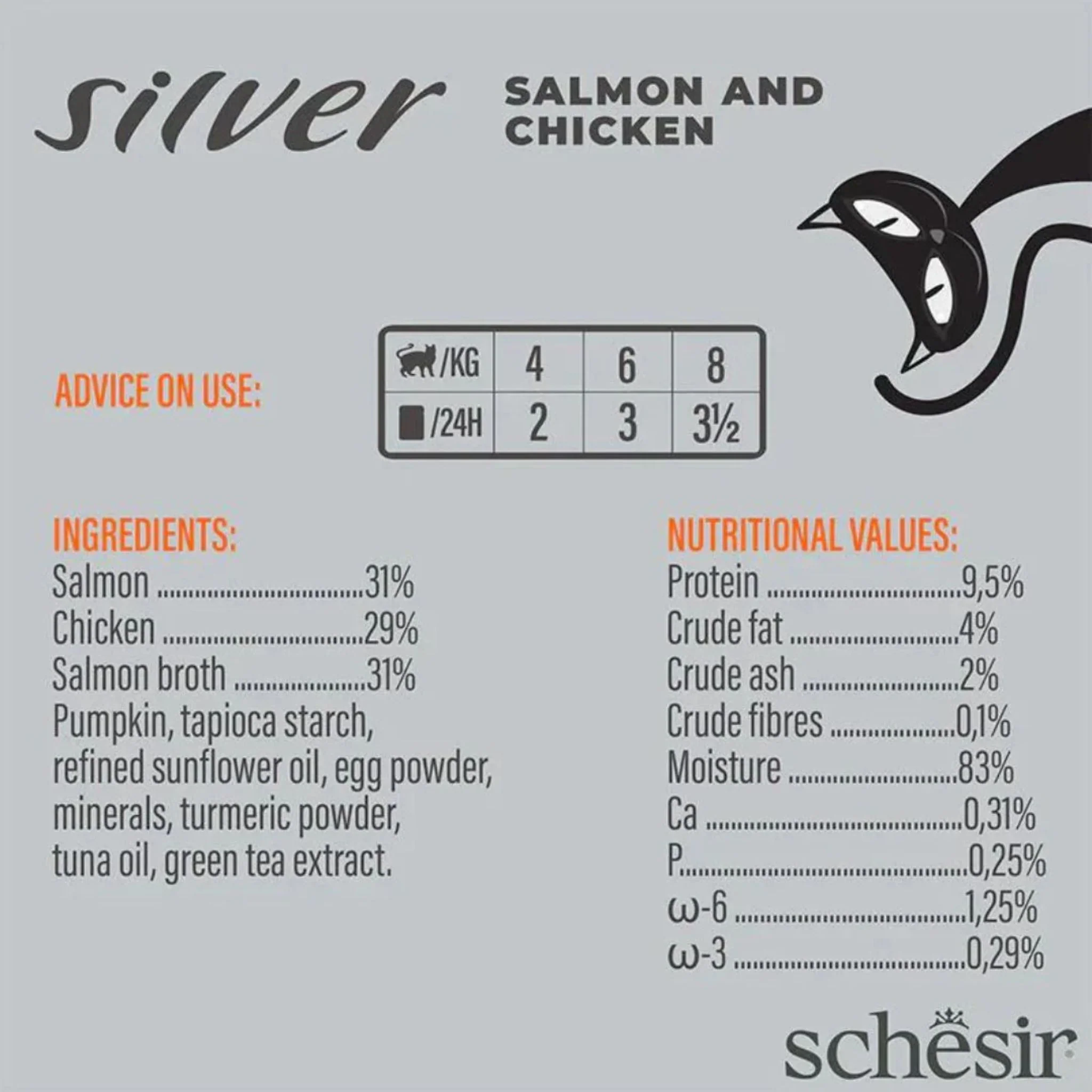 Schesir Silver Senior Cat Mousse Salmon & Chicken - 80G - Image 4