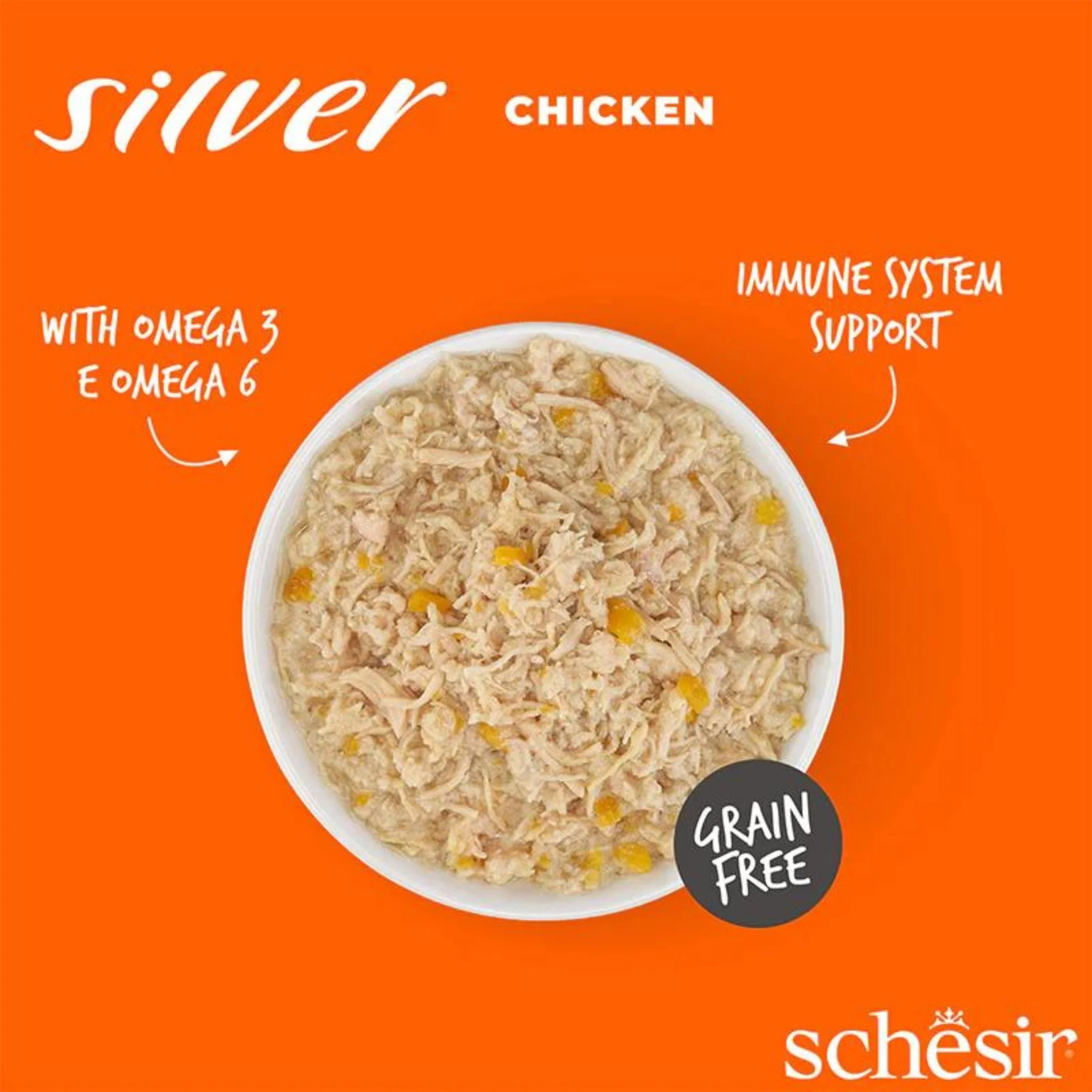 Schesir Silver Senior Cat Wholefood Chicken - 70G - Image 4