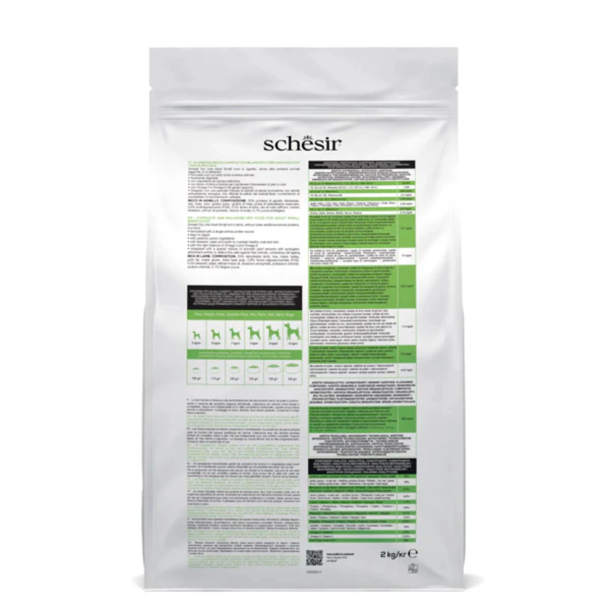 Schesir Small Adult Dog Dry Food With Lamb - 2kg - Image 2