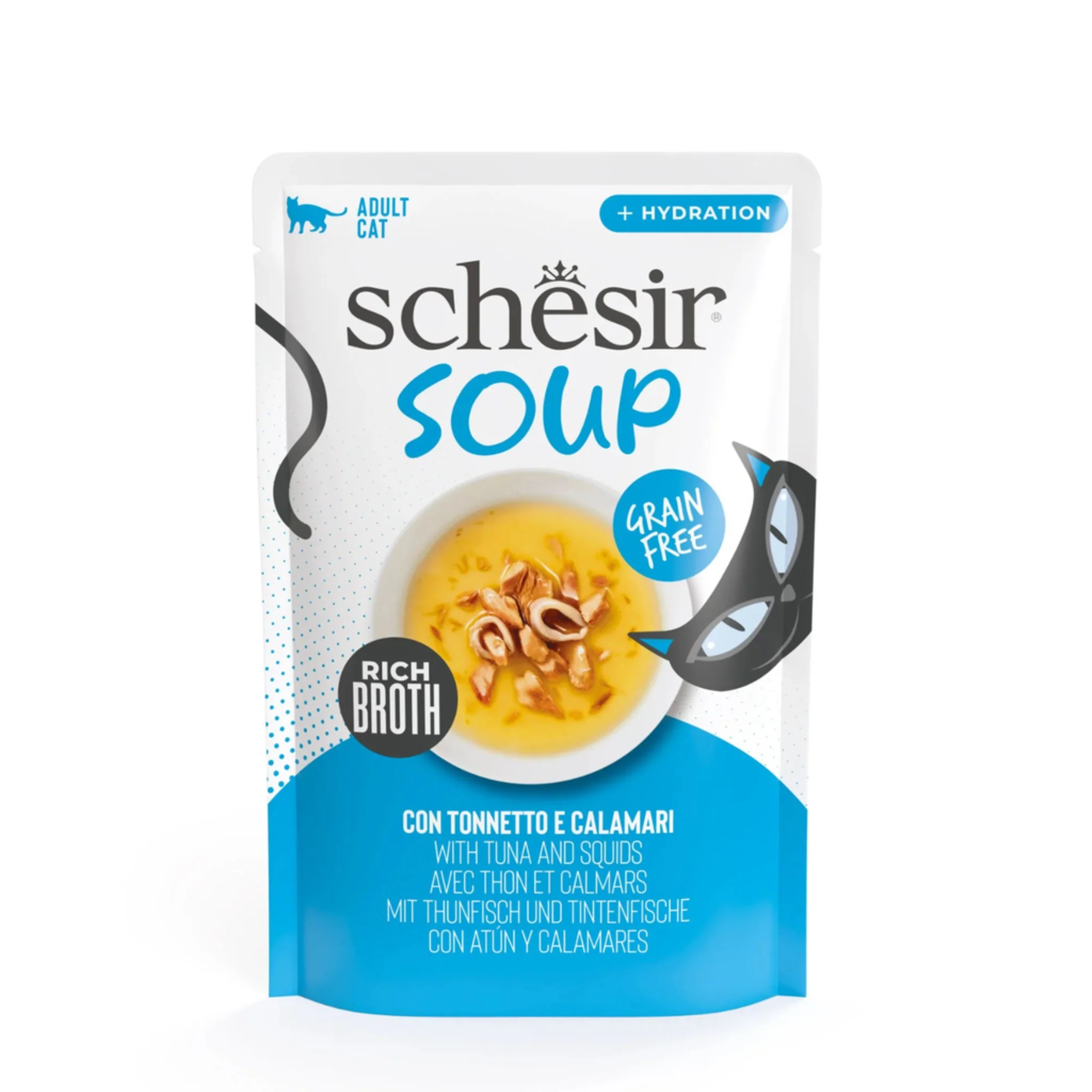 Schesir Soup Cat Wet Food Tuna With Squid - 40g - Image 2