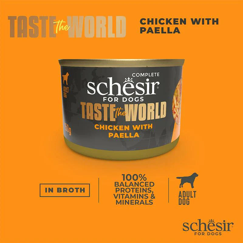 Schesir Taste The World Dog Wholefood - Chicken With Paella - 150g - Image 2