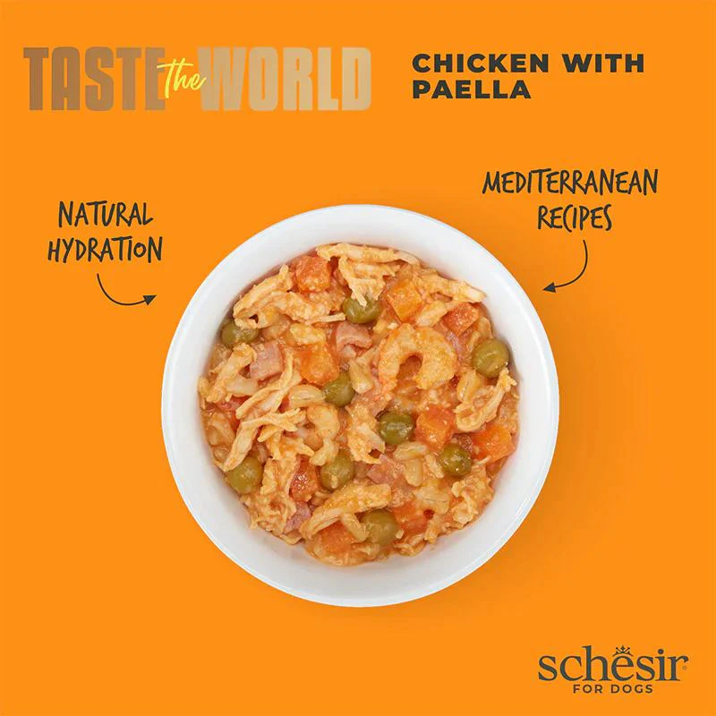 Schesir Taste The World Dog Wholefood - Chicken With Paella - 150g - Image 3