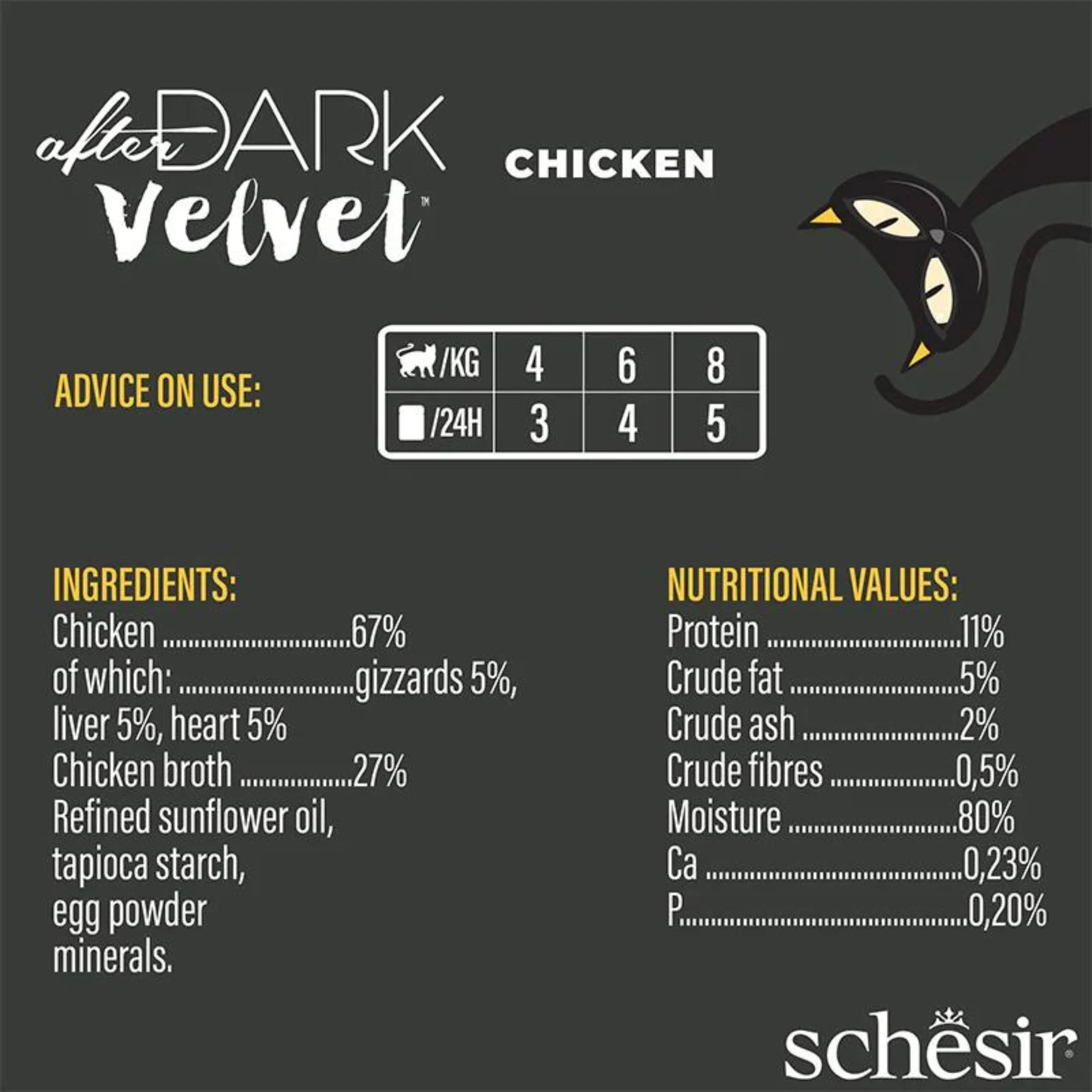 Schesir Velvet Mousse Chicken Wet Cat Food - 80G - Image 6