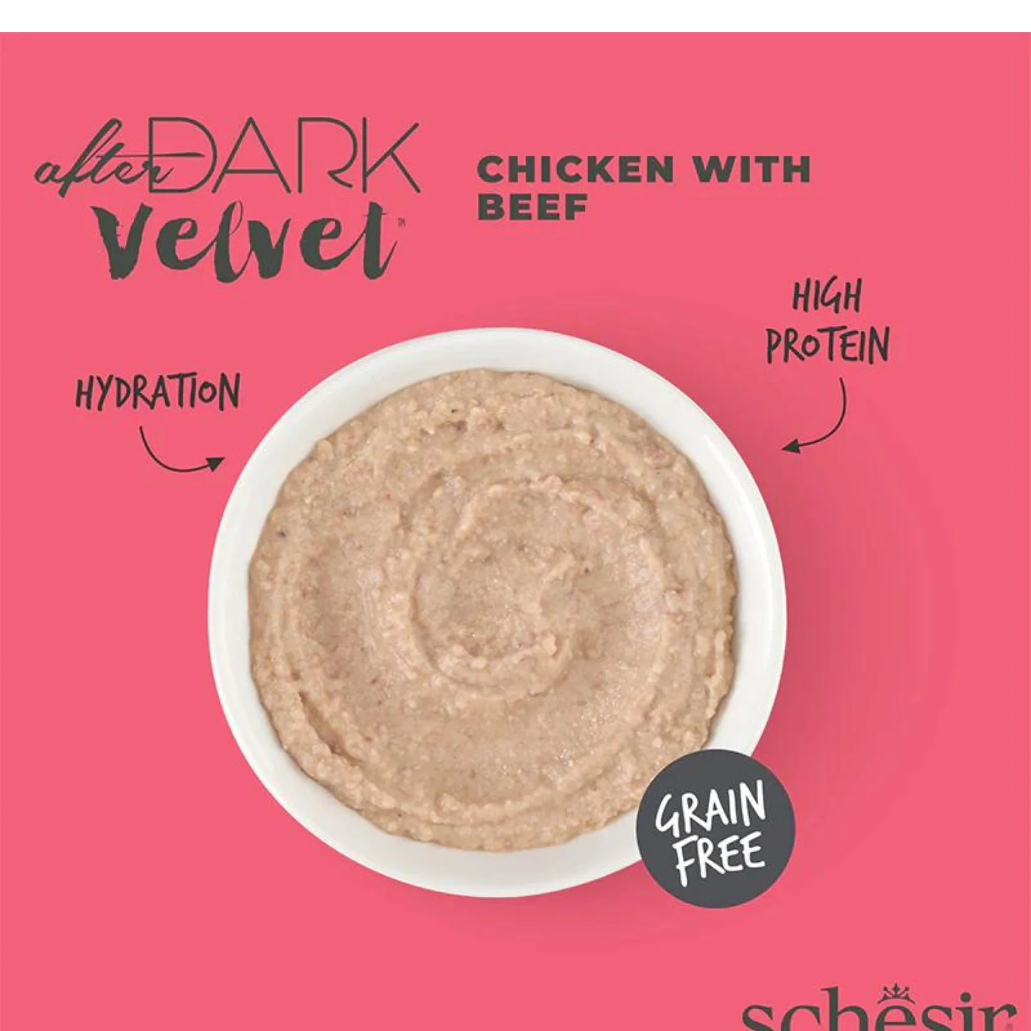 Schesir Velvet Mousse Chicken & Beef Wet Cat Food - 80G - Image 2
