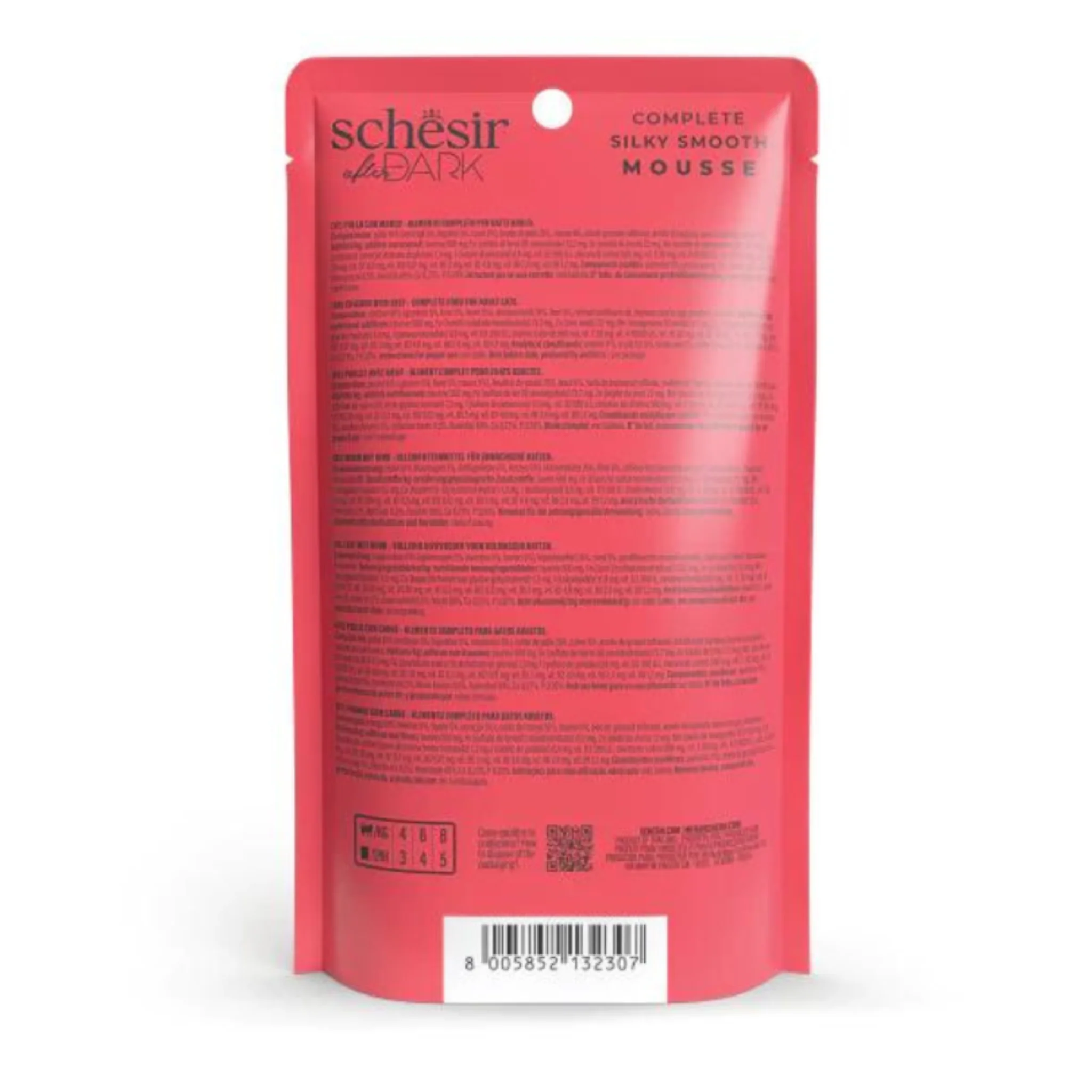 Schesir Velvet Mousse Chicken & Beef Wet Cat Food - 80G - Image 3