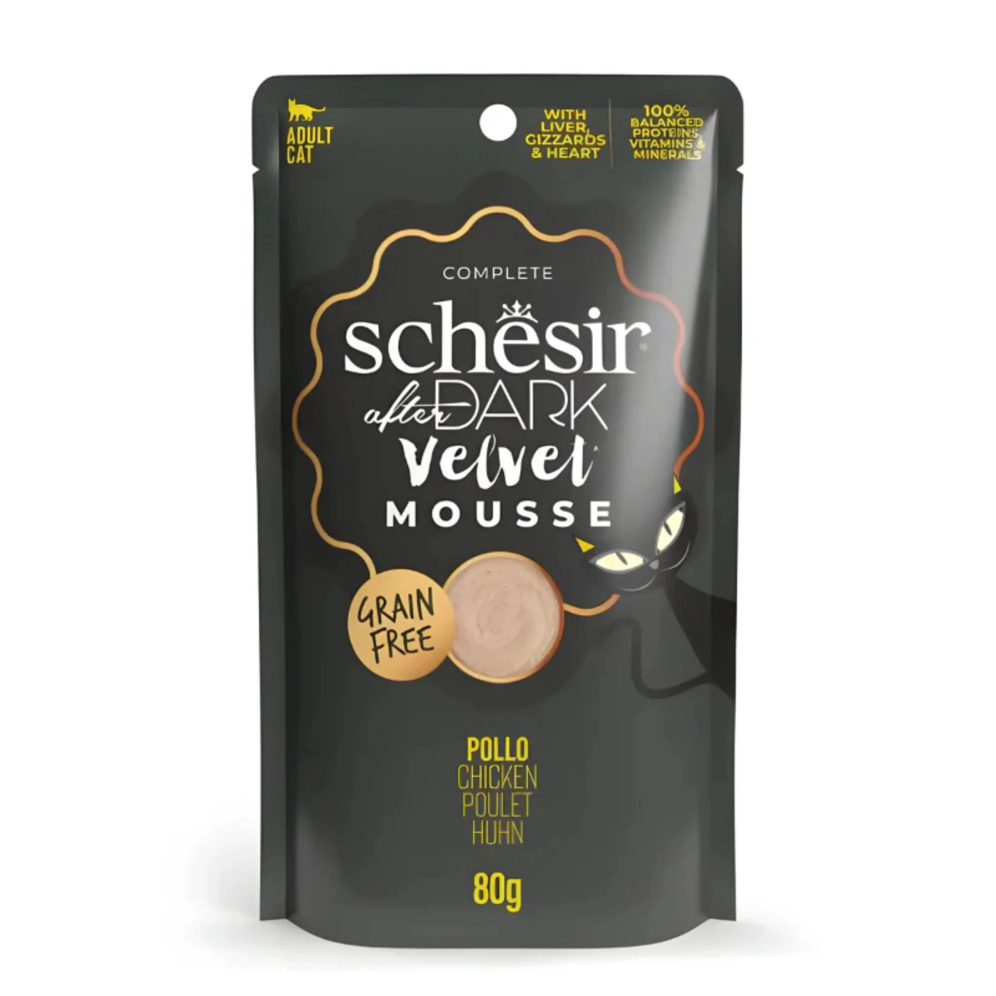 Schesir Velvet Mousse Variety Pack Wet Cat Food - 12X80G - Image 3