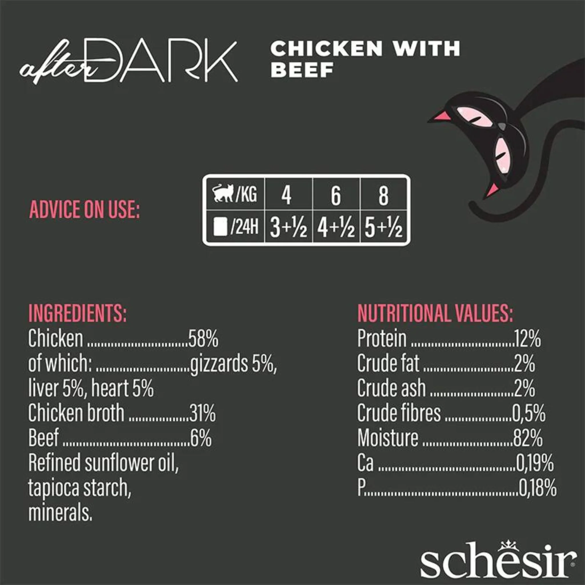 Schesir Wholefood Broth Chicken & Beef Wet Cat Food - 80G - Image 4